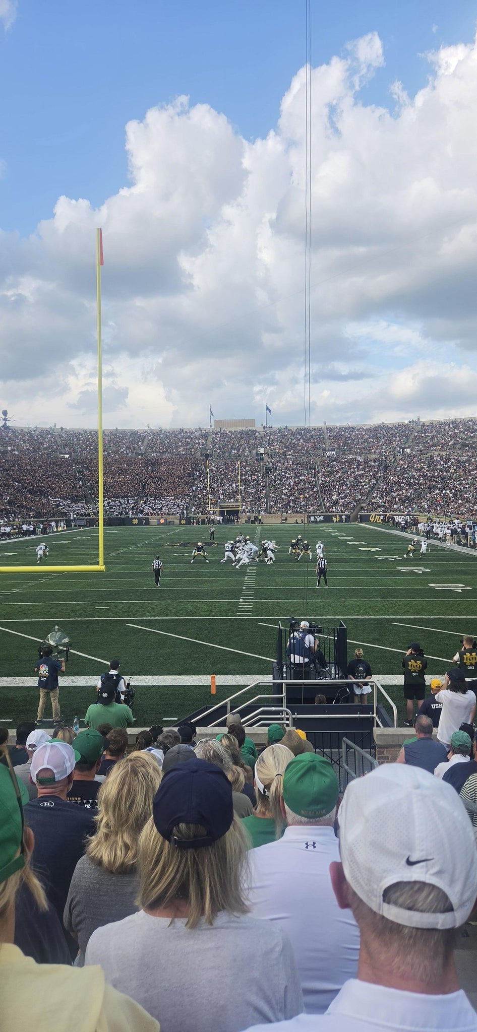 Real Fan View taken from Section 19 at Notre Dame Stadium by Jason E