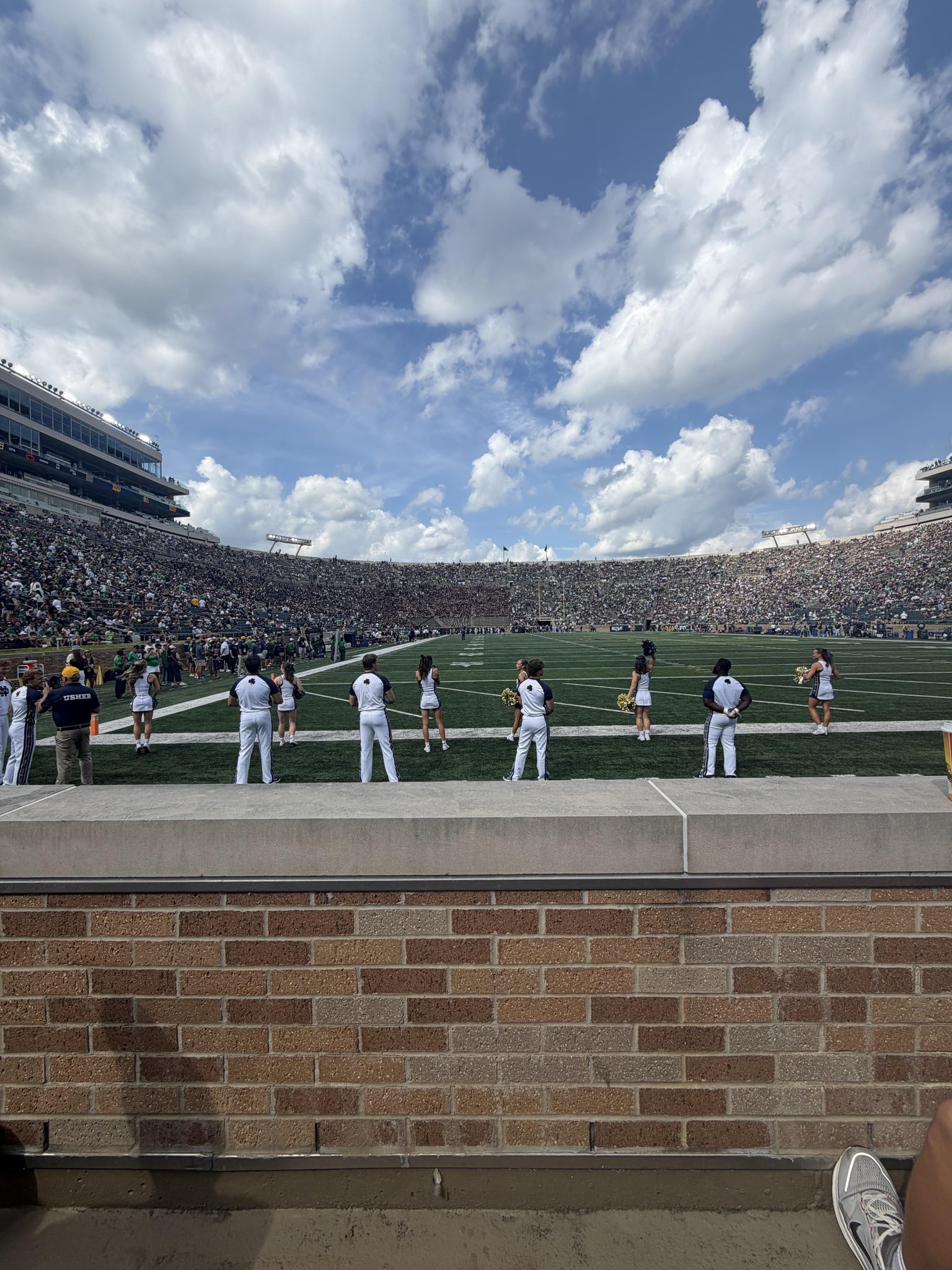 Real Fan View taken from Section 20 at Notre Dame Stadium by Anthony L