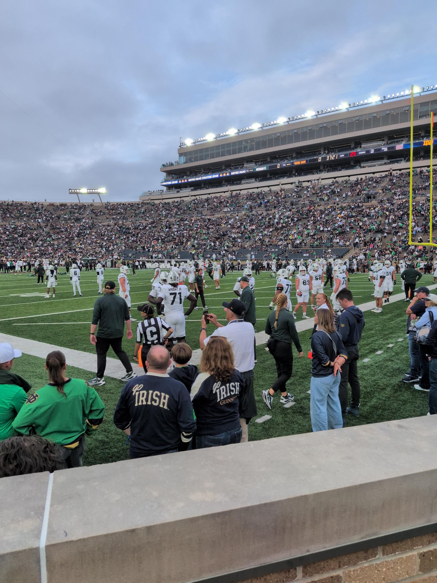 Real Fan View taken from Section 22 at Notre Dame Stadium by Patrick F