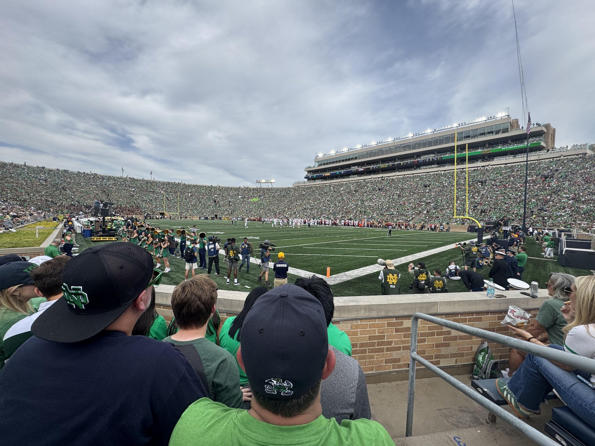 Real Fan View taken from Section 23 at Notre Dame Stadium by Brendan D