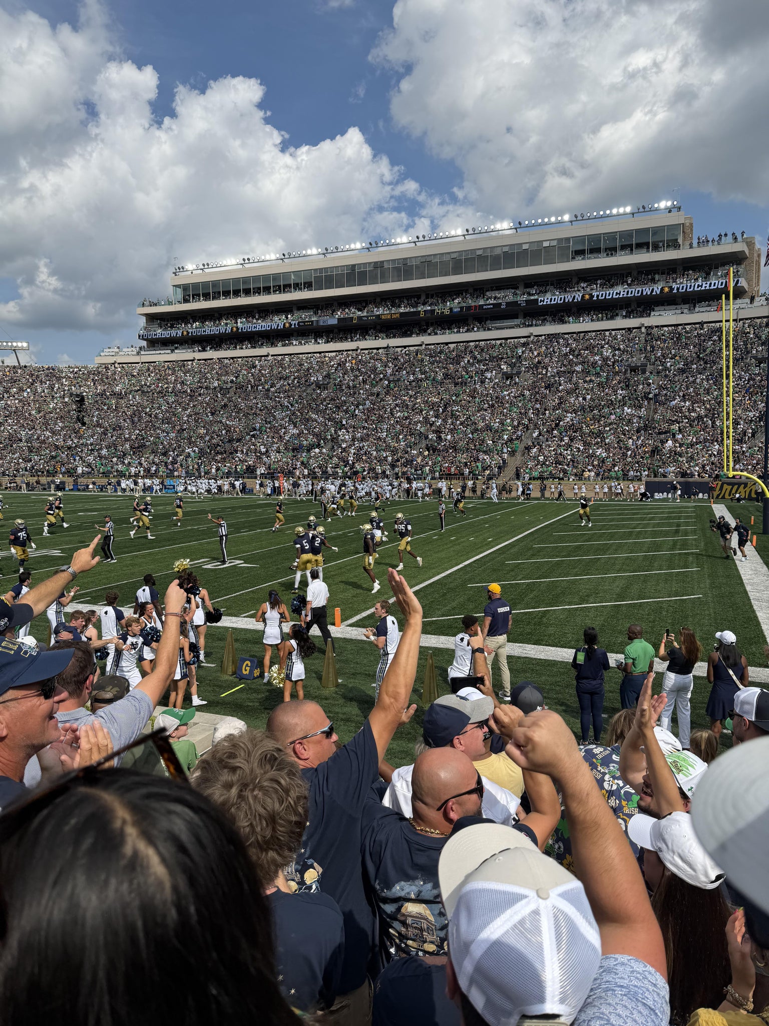 Real Fan View taken from Section 24 at Notre Dame Stadium by Daniel K