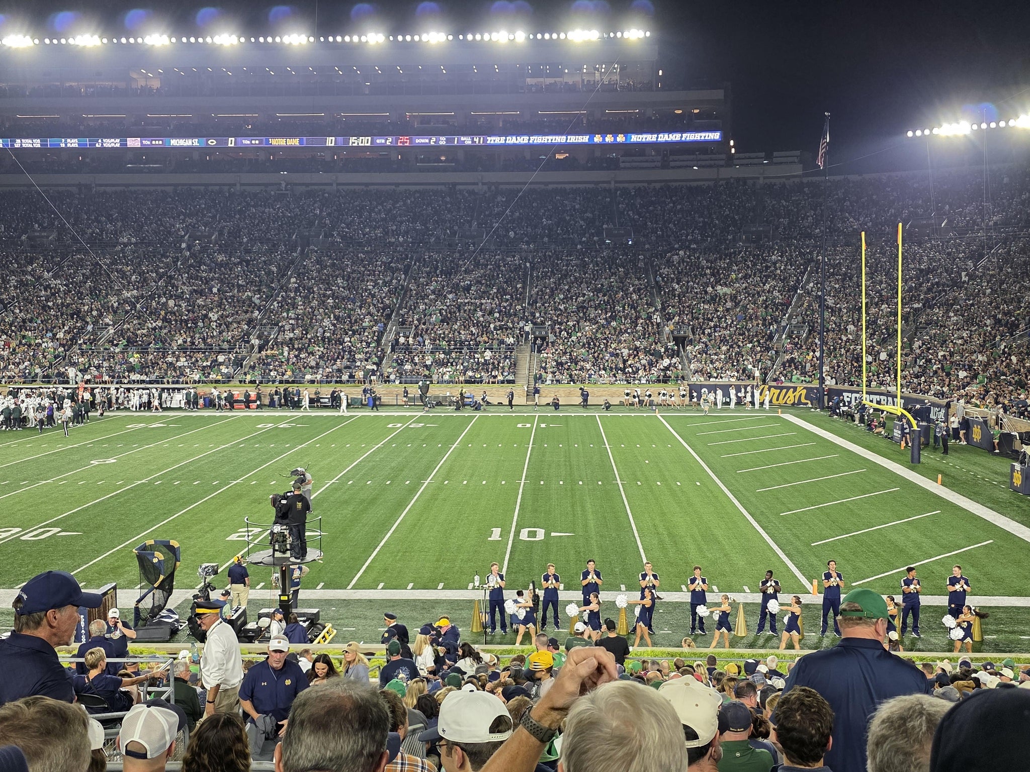 Real Fan View taken from Section 25 at Notre Dame Stadium by Ajay C