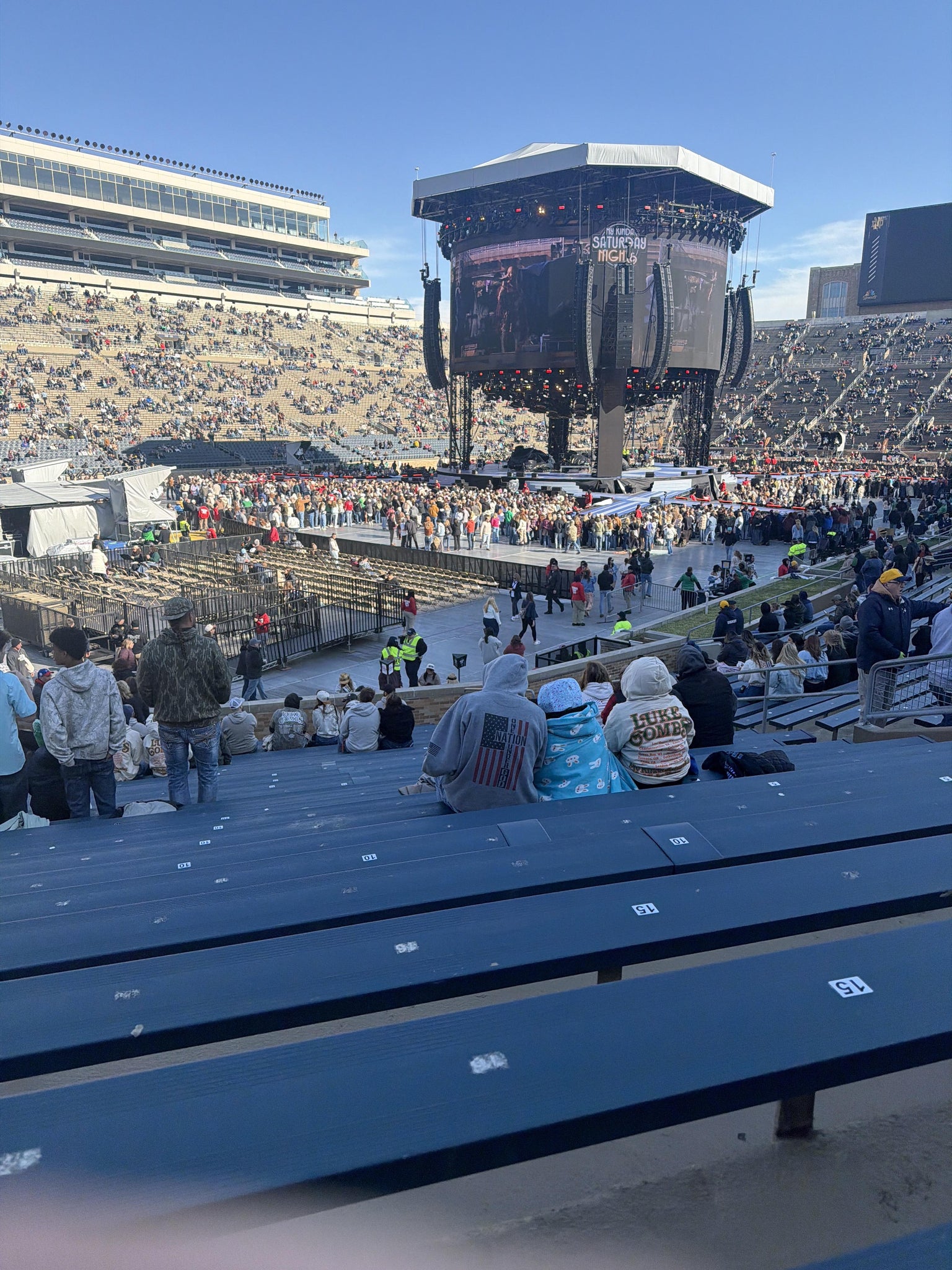 Real Fan View taken from Section 33 at Notre Dame Stadium by Chaz H