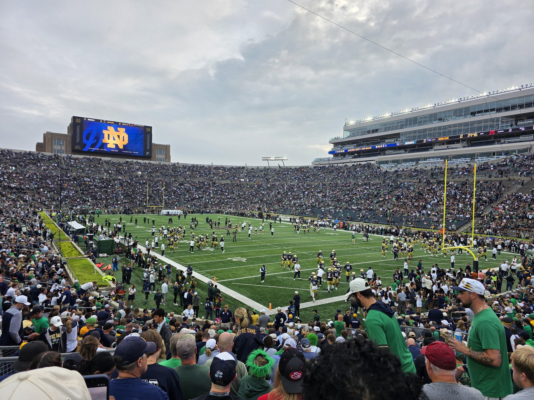 Real Fan View taken from Section 4 at Notre Dame Stadium by Brett E