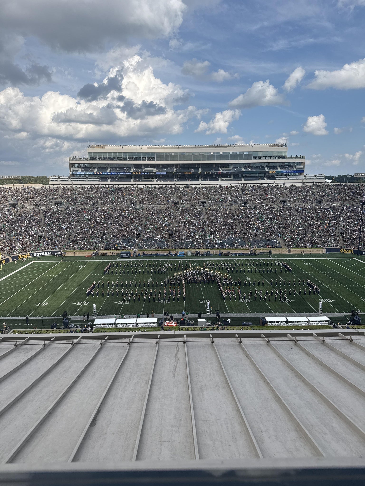 Real Fan View taken from Duncan Club 729 at Notre Dame Stadium by Anonymous User