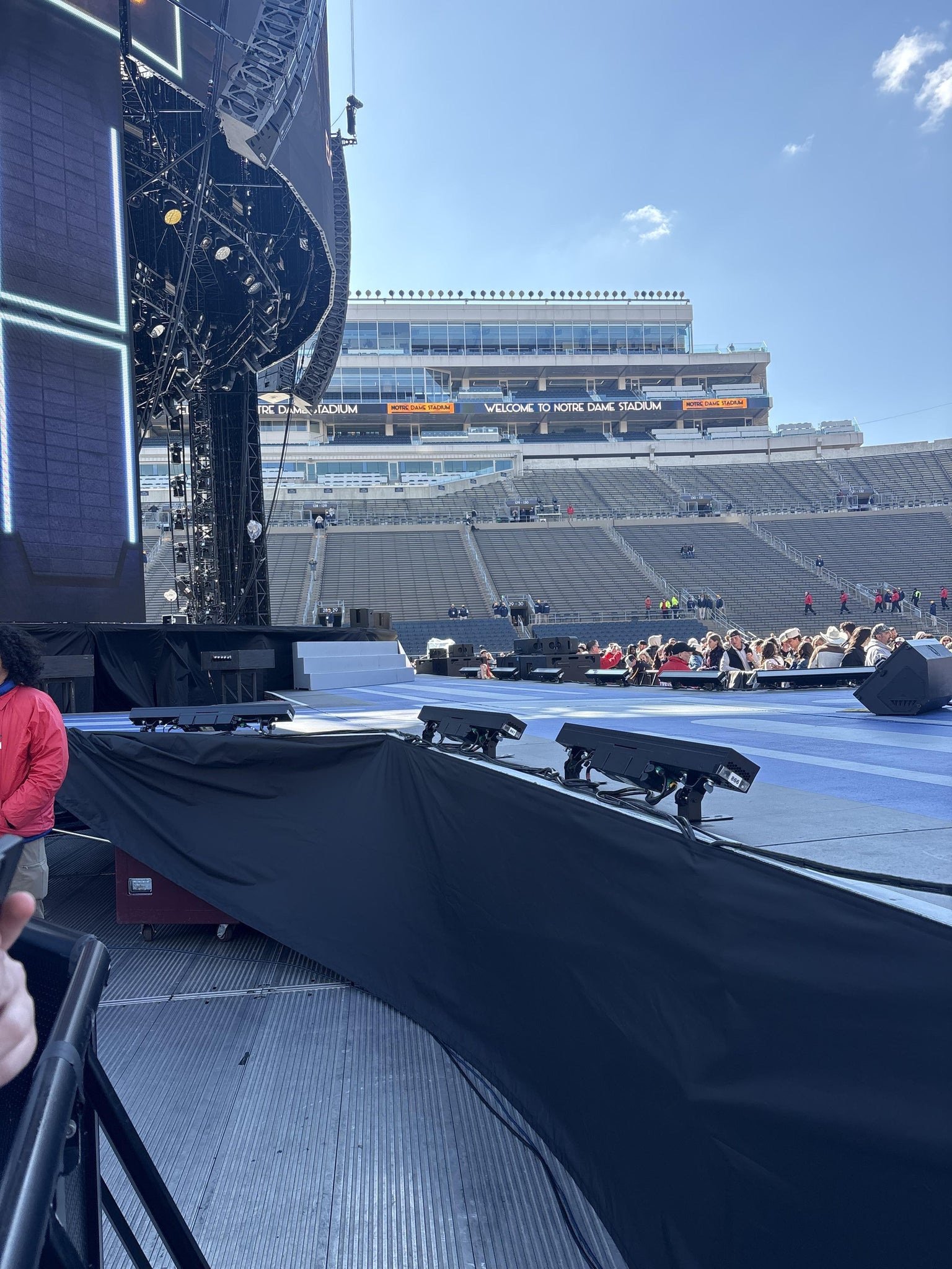 Real Fan View taken from GA Floor at Notre Dame Stadium by Chase L