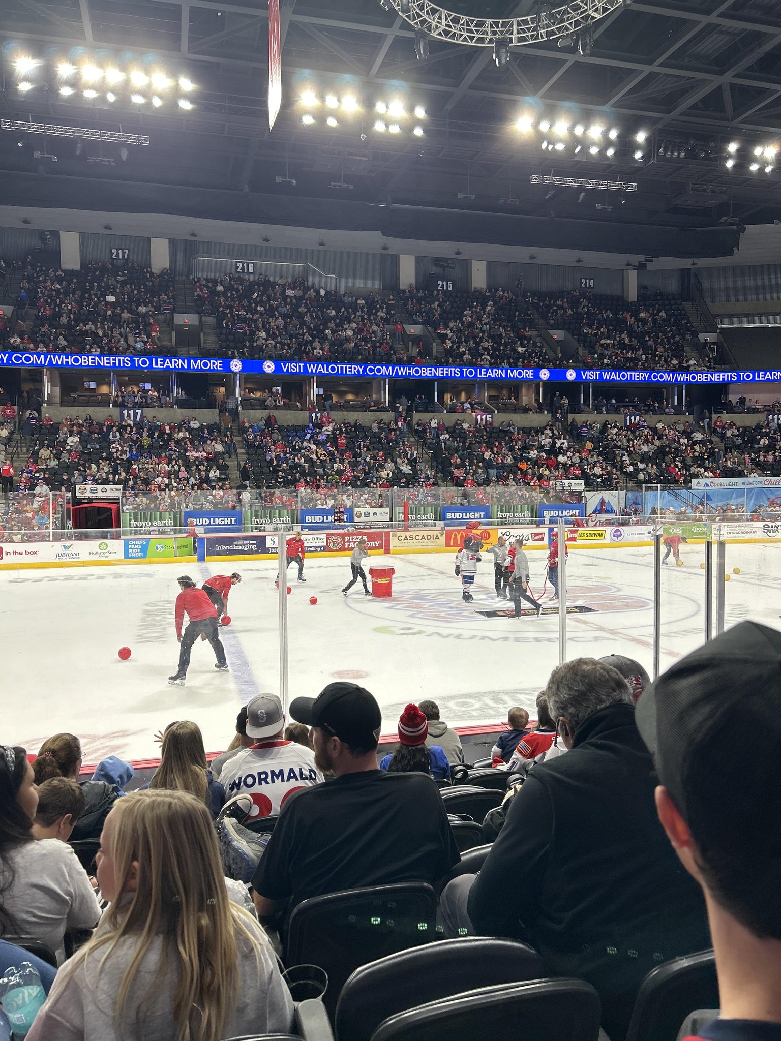 Real Fan View taken from Section 103 at Numerica Veterans Arena by Mason S