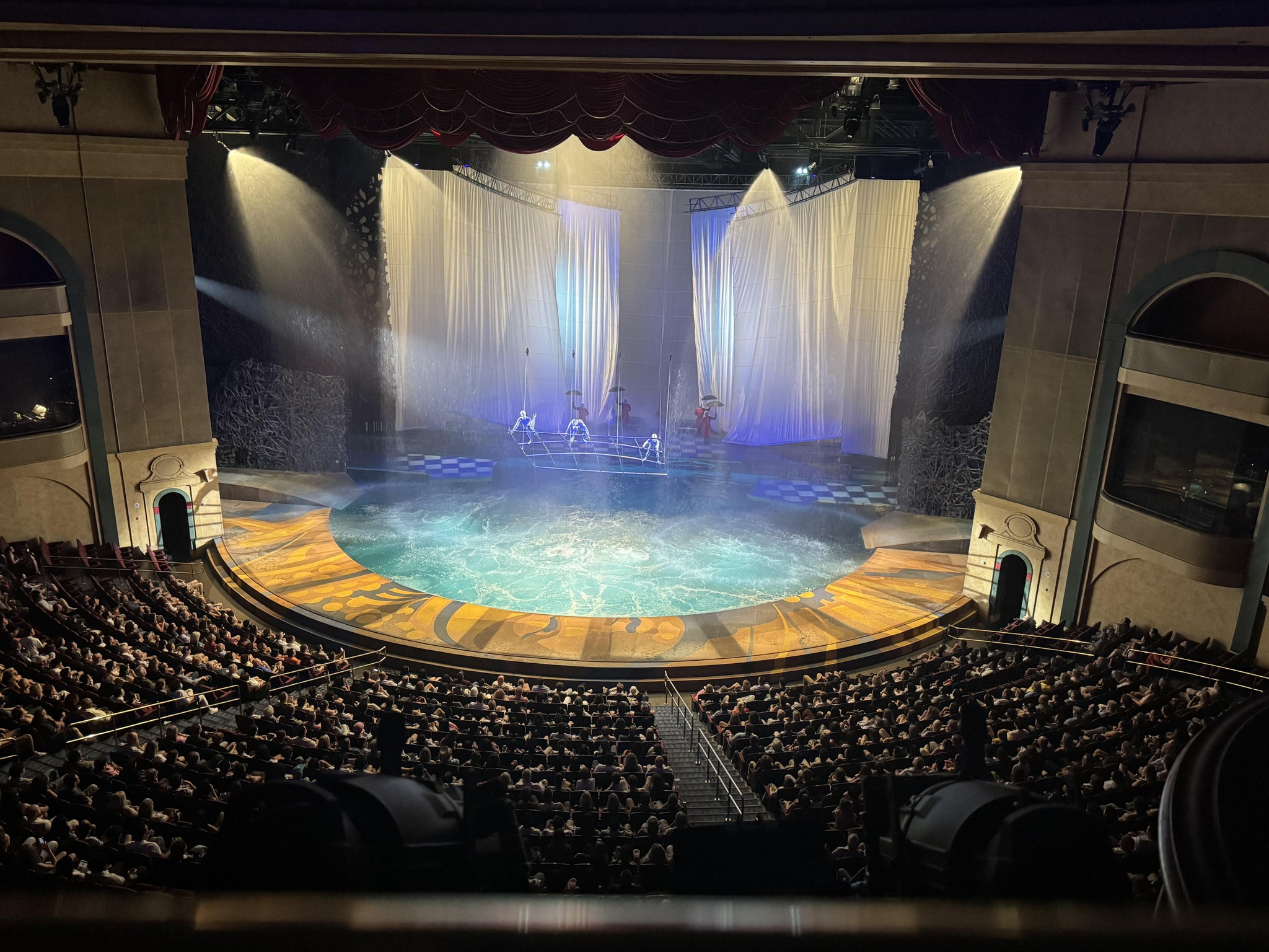 Real Fan View taken from Section 303 at O Theatre at Bellagio Las Vegas by Adam S