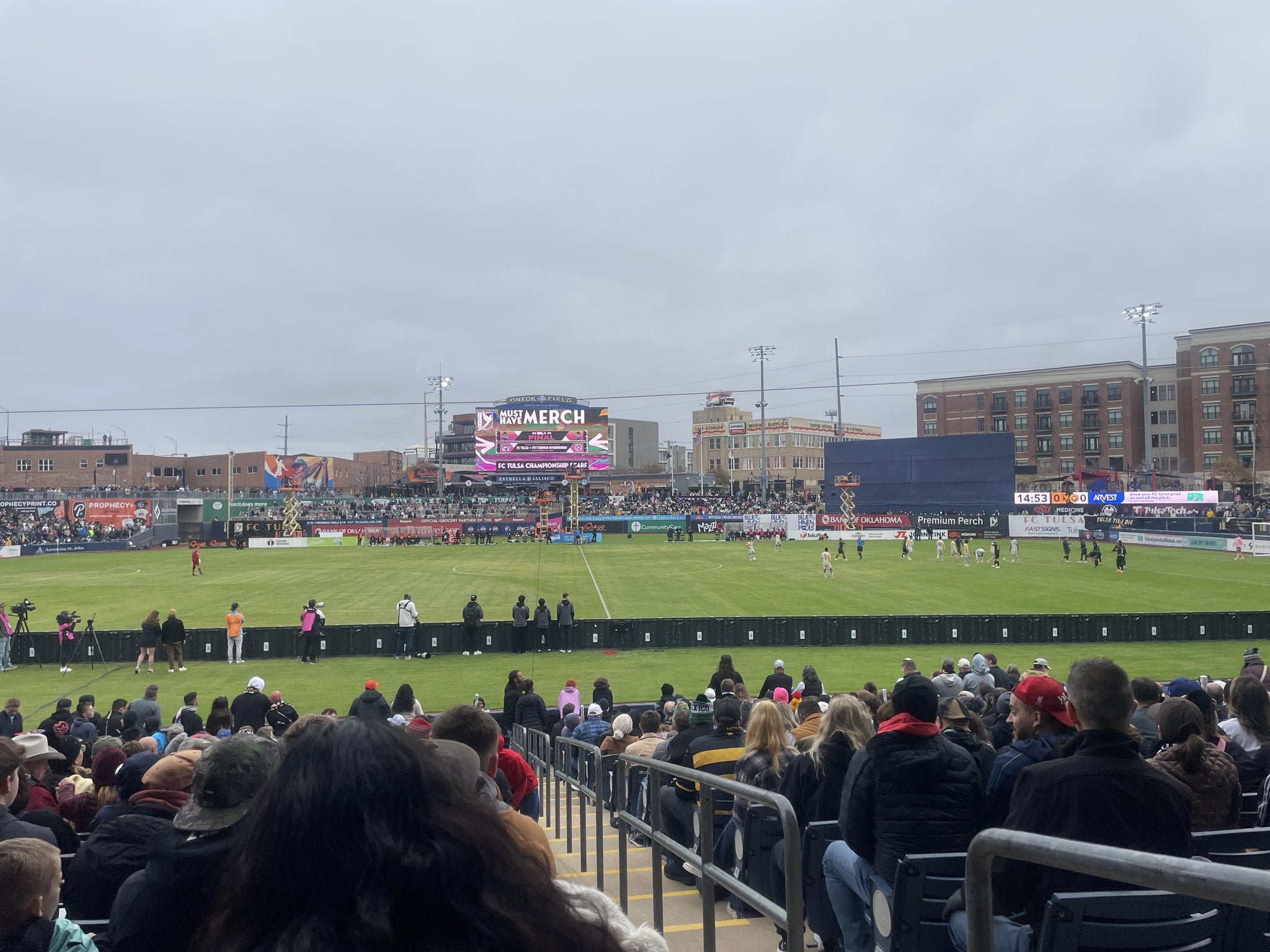 Real Fan View taken from Section 103 at ONEOK Field by Elizabeth  K