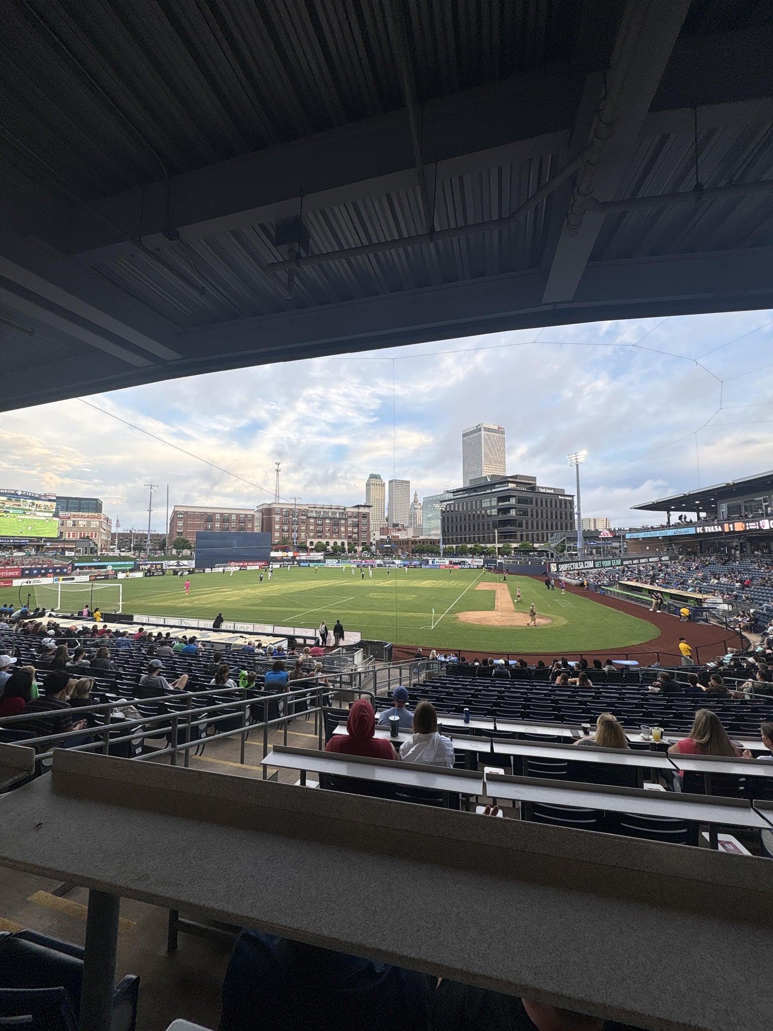 Real Fan View taken from Club J at ONEOK Field by Kimberlyn M