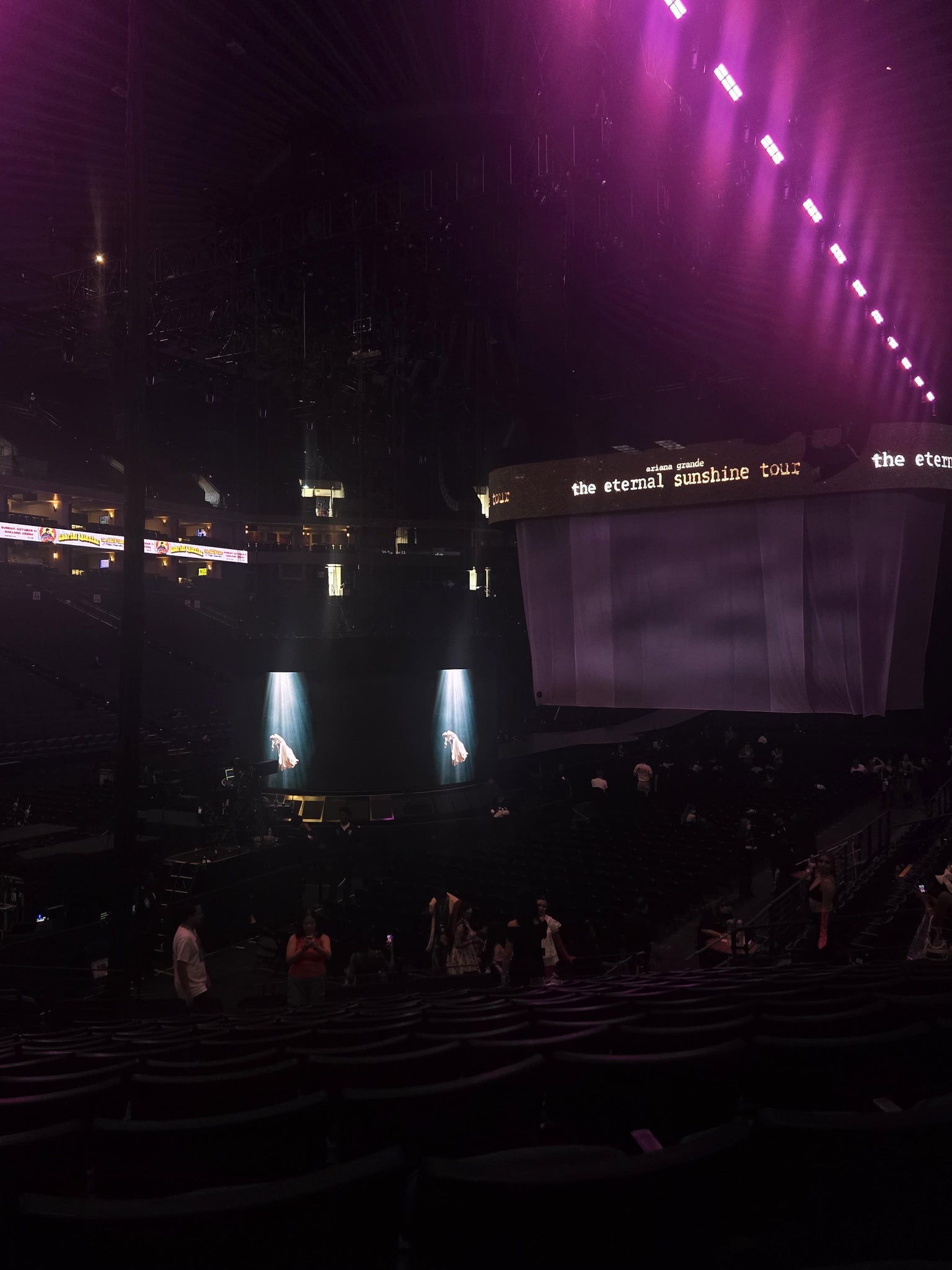 Real Fan View taken from Section 105 at Oakland Arena by Mikayla L