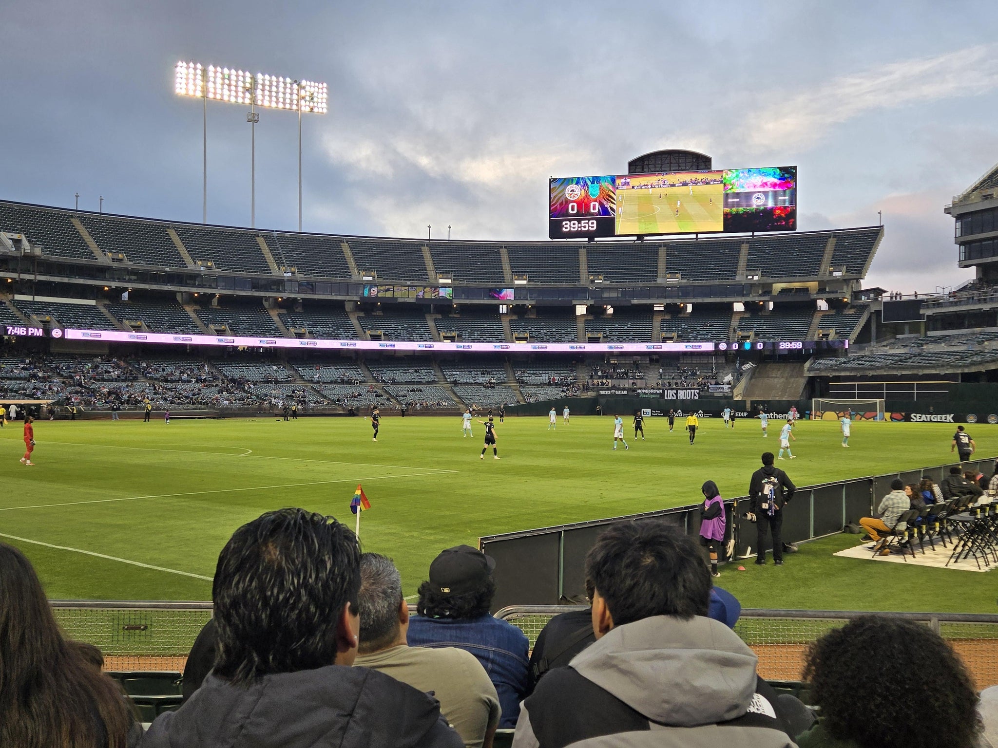 Real Fan View taken from Front 106 at Oakland Coliseum by Britt S