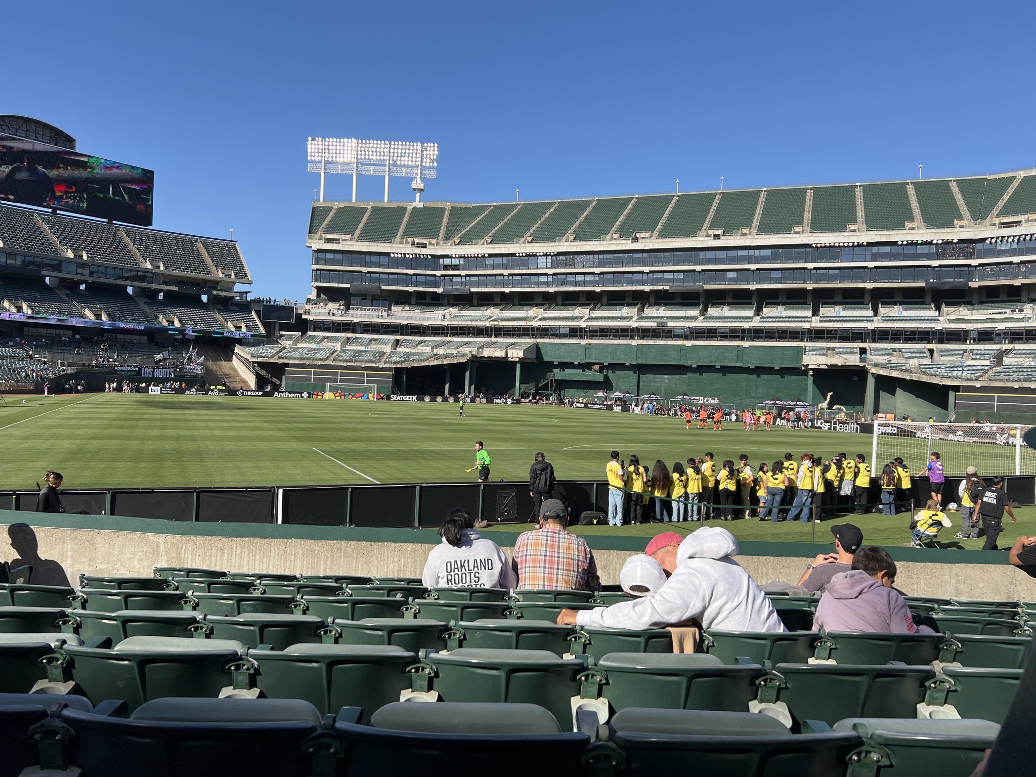Real Fan View taken from Front 114 at Oakland Coliseum by Noemi P