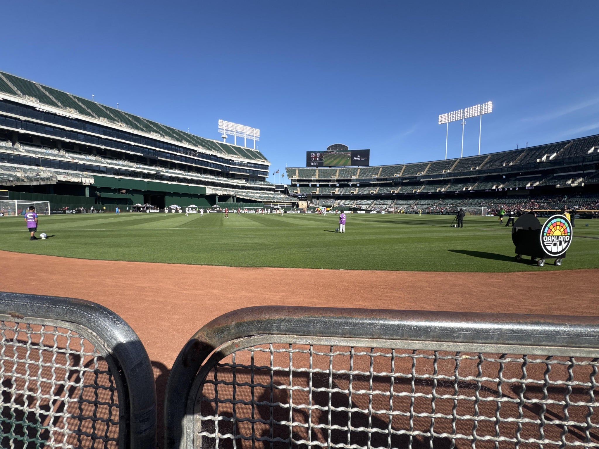 Vue réelle des fans prise de la Front 126 au site Oakland Coliseum par Moises N