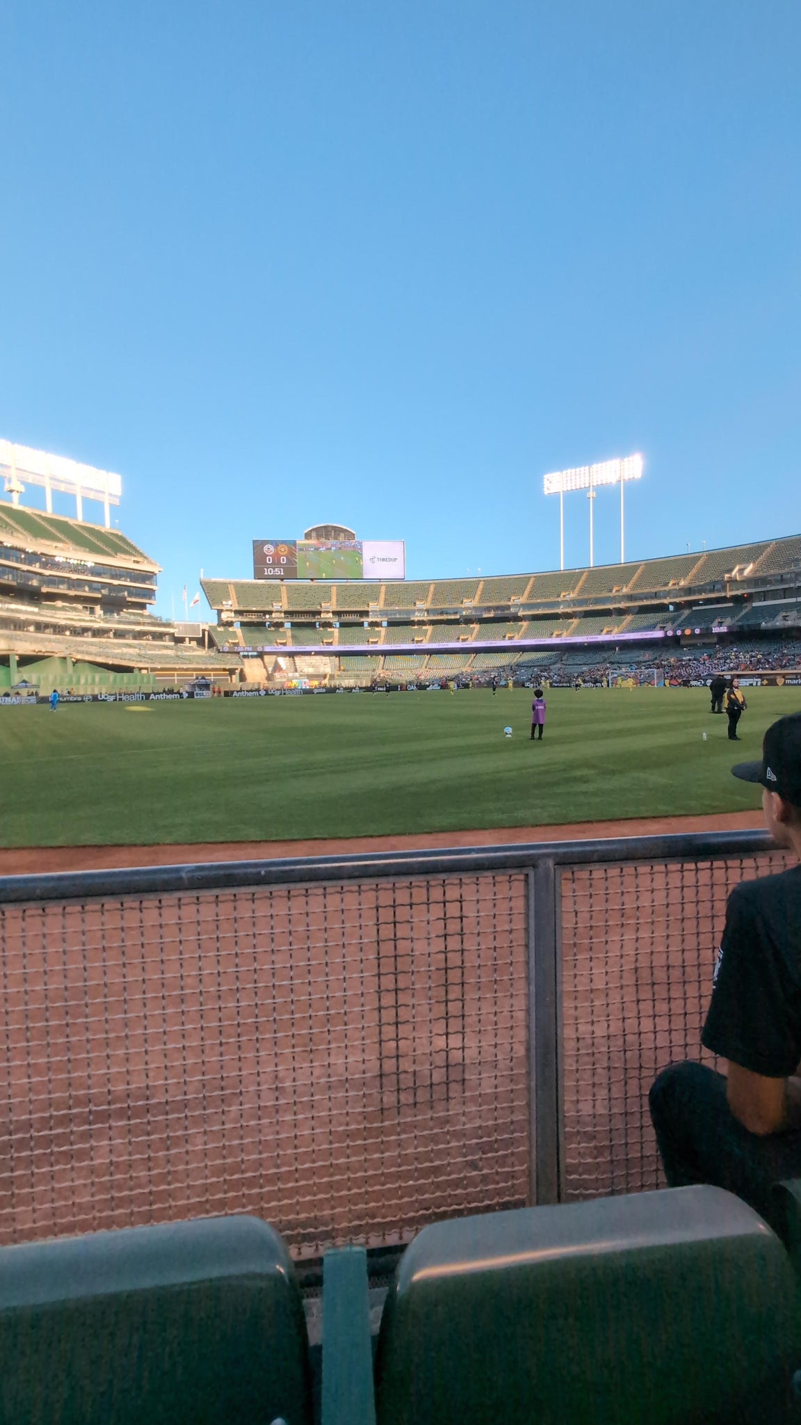 Vue réelle des fans prise de la Front 127 au site Oakland Coliseum par Jared Z