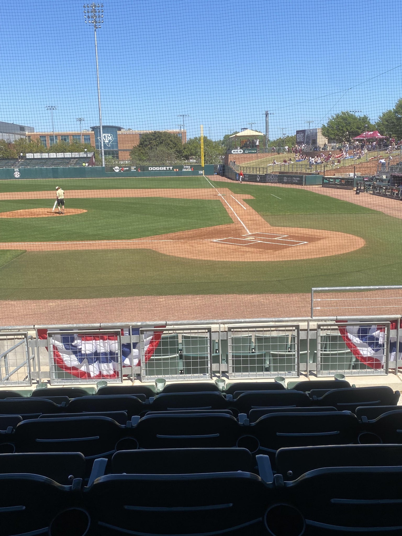 Real Fan View taken from Section 110 at Olsen Field at Blue Bell Park by Susan W