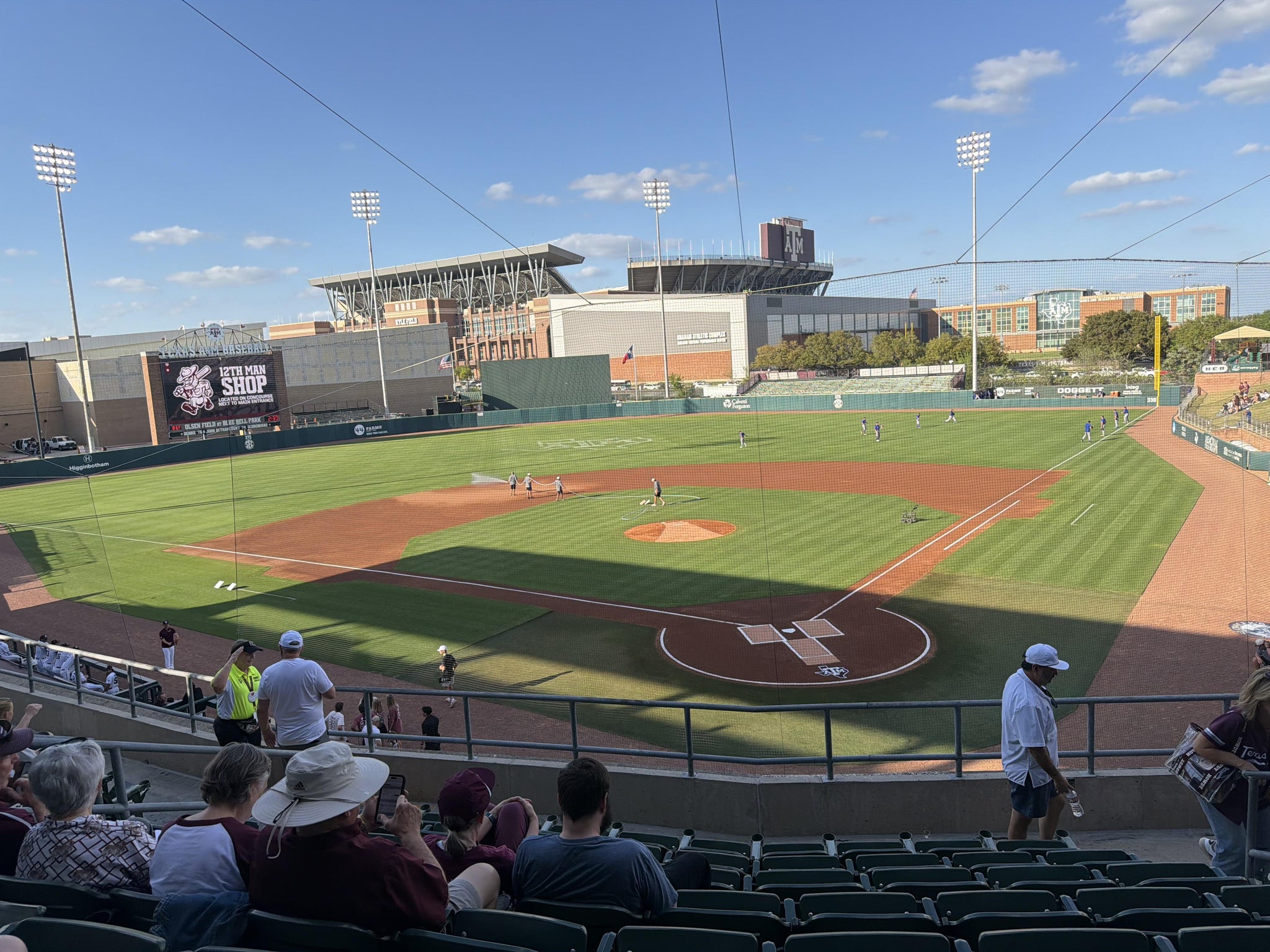 Real Fan View taken from Section 207 at Olsen Field at Blue Bell Park by Karla T