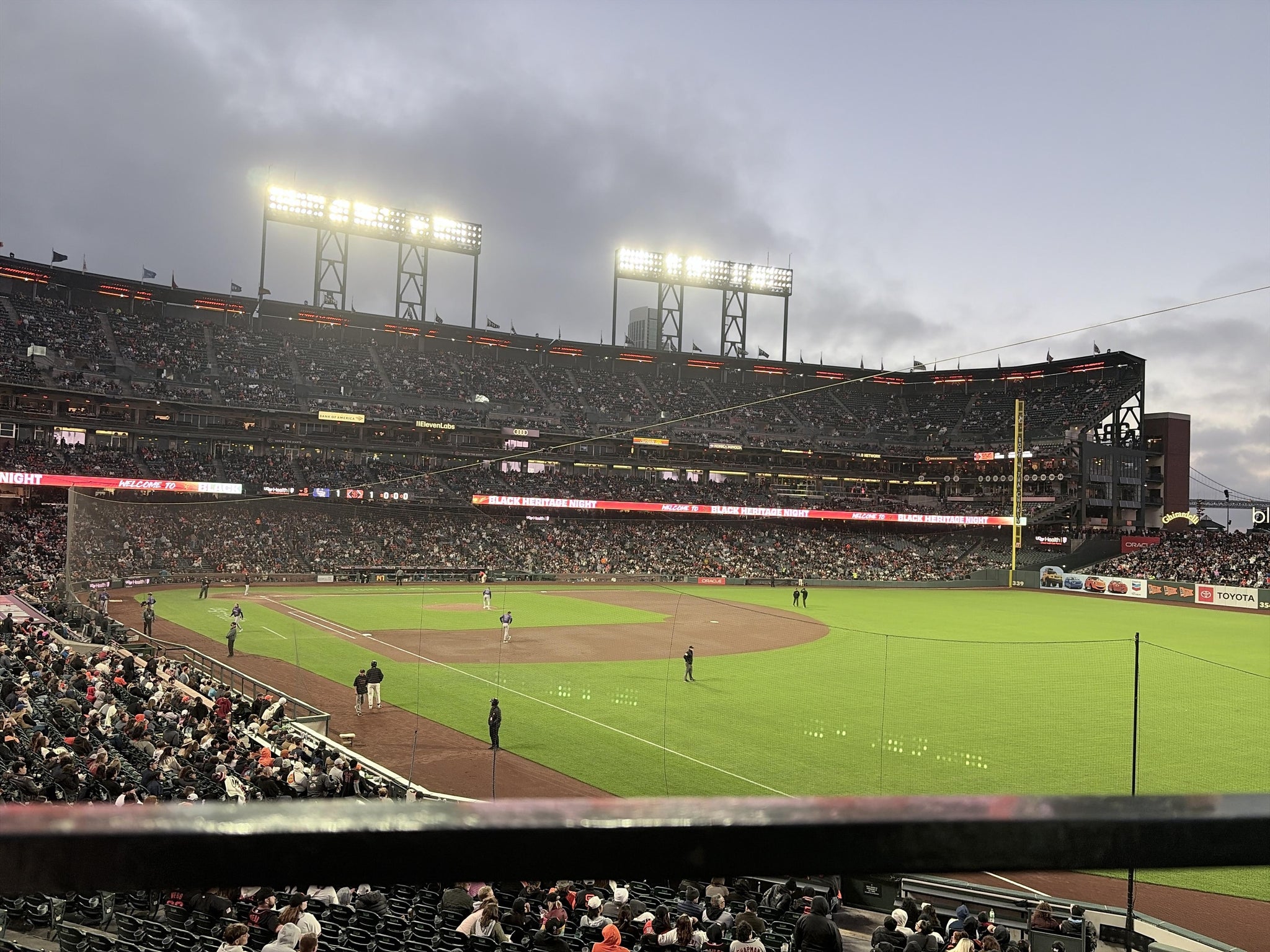 Real Fan View taken from Arcade 151 at Oracle Park by Juan C