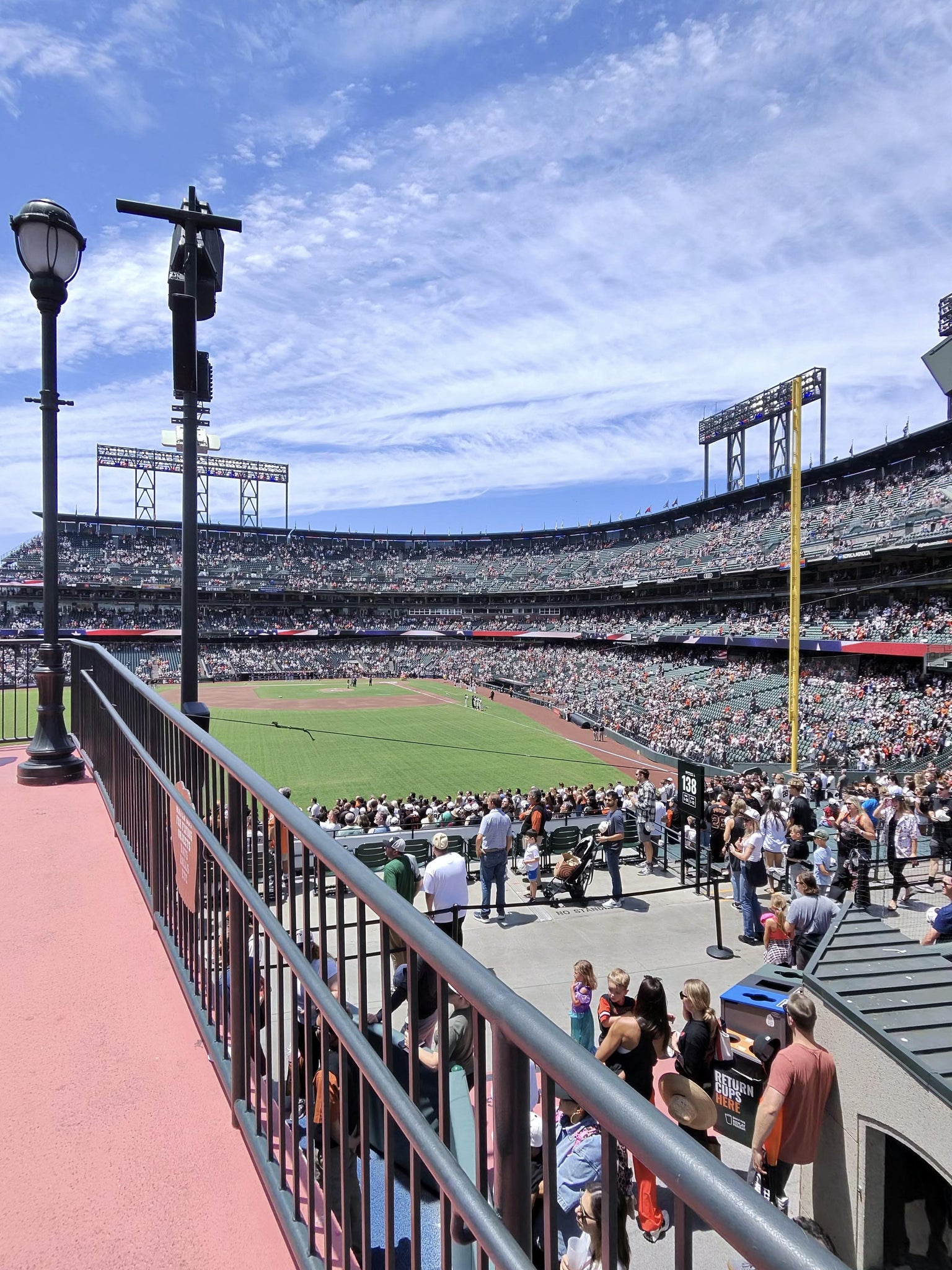 Real Fan View taken from Bleachers 138 at Oracle Park by Luis G