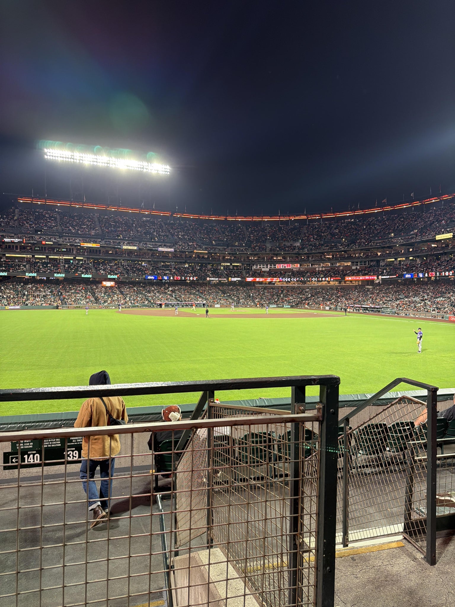 Real Fan View taken from Bleachers 140 at Oracle Park by Benjamin P
