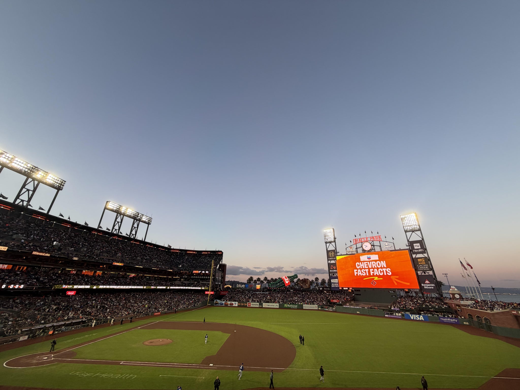 Real Fan View taken from Club Level 207 at Oracle Park by Jason S