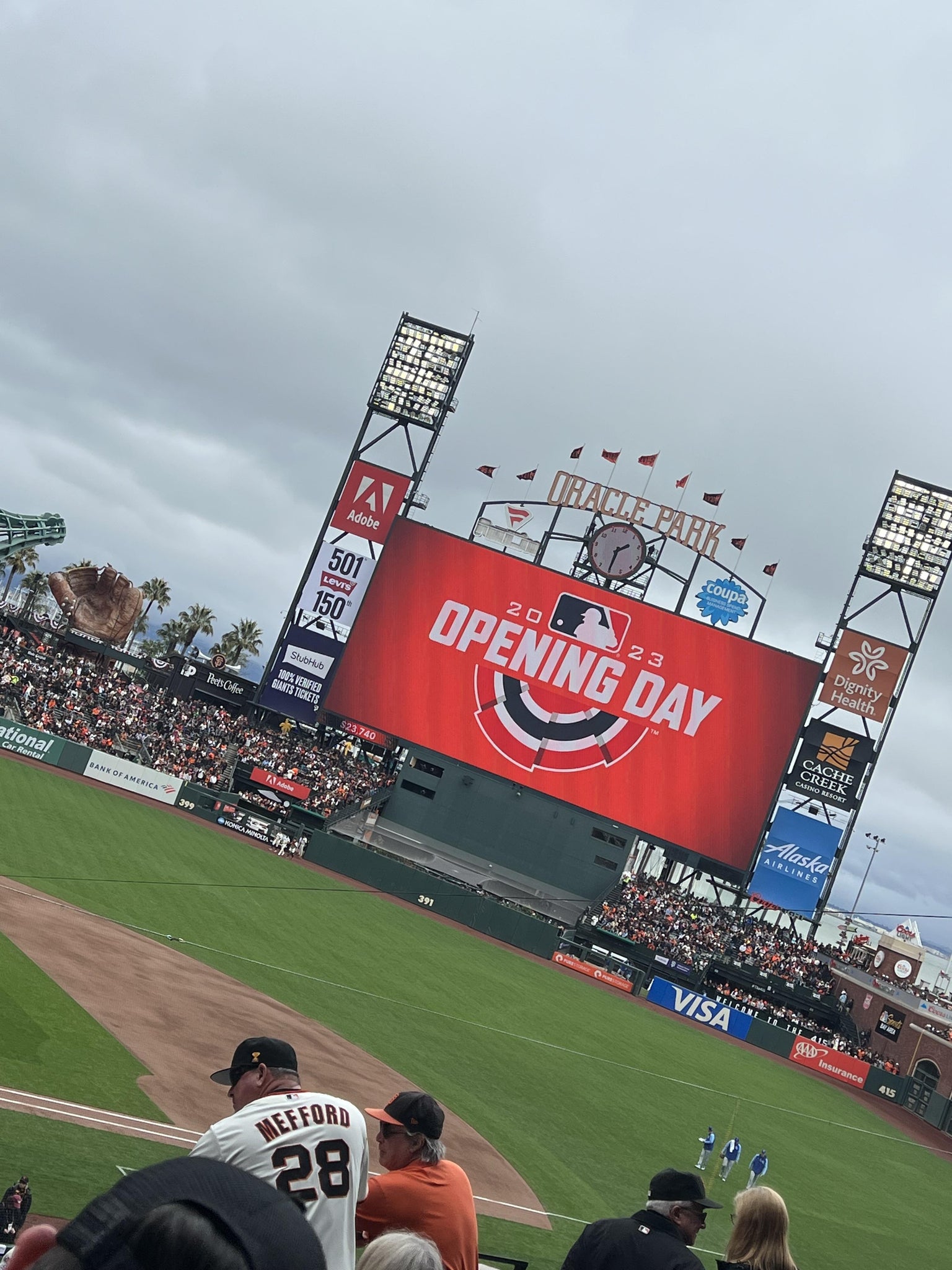 Real Fan View taken from Club Level 211 at Oracle Park by Jacqueline G