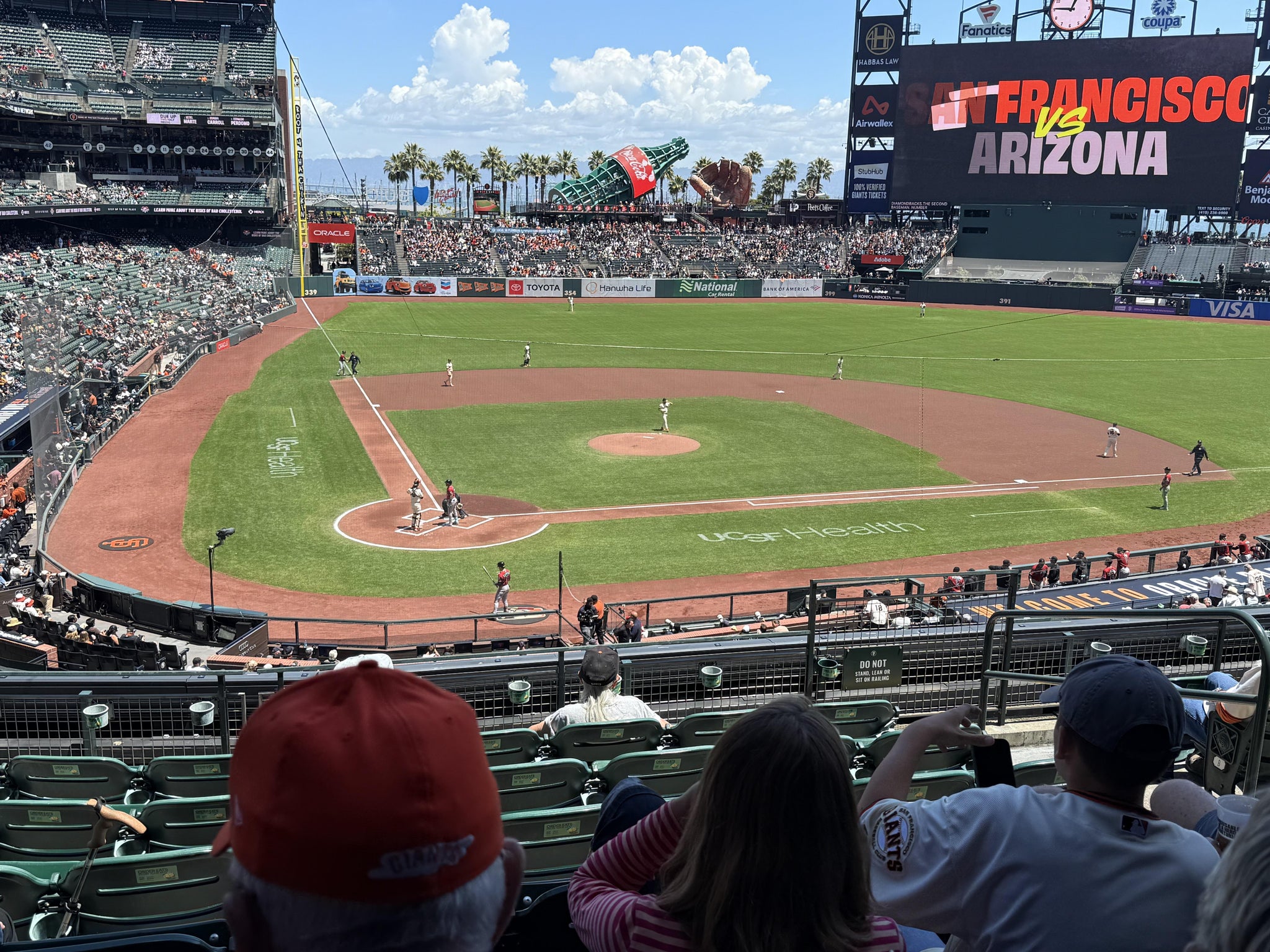 Real Fan View taken from Club Level 212 at Oracle Park by Anonymous User