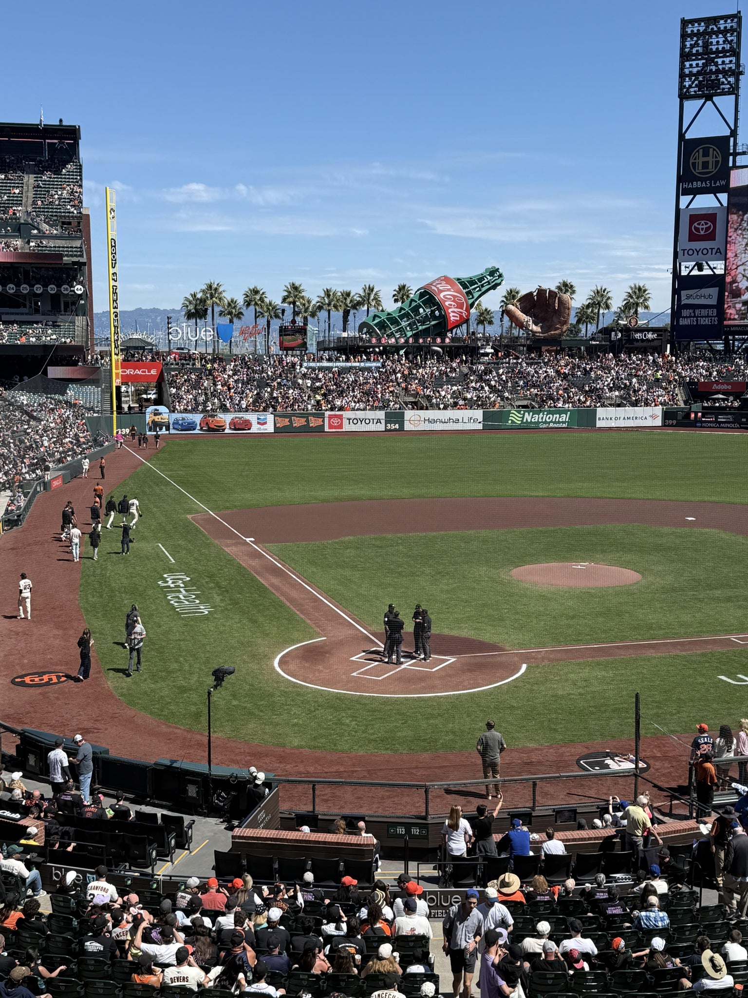 Real Fan View taken from Club Level 213 at Oracle Park by Marnie G