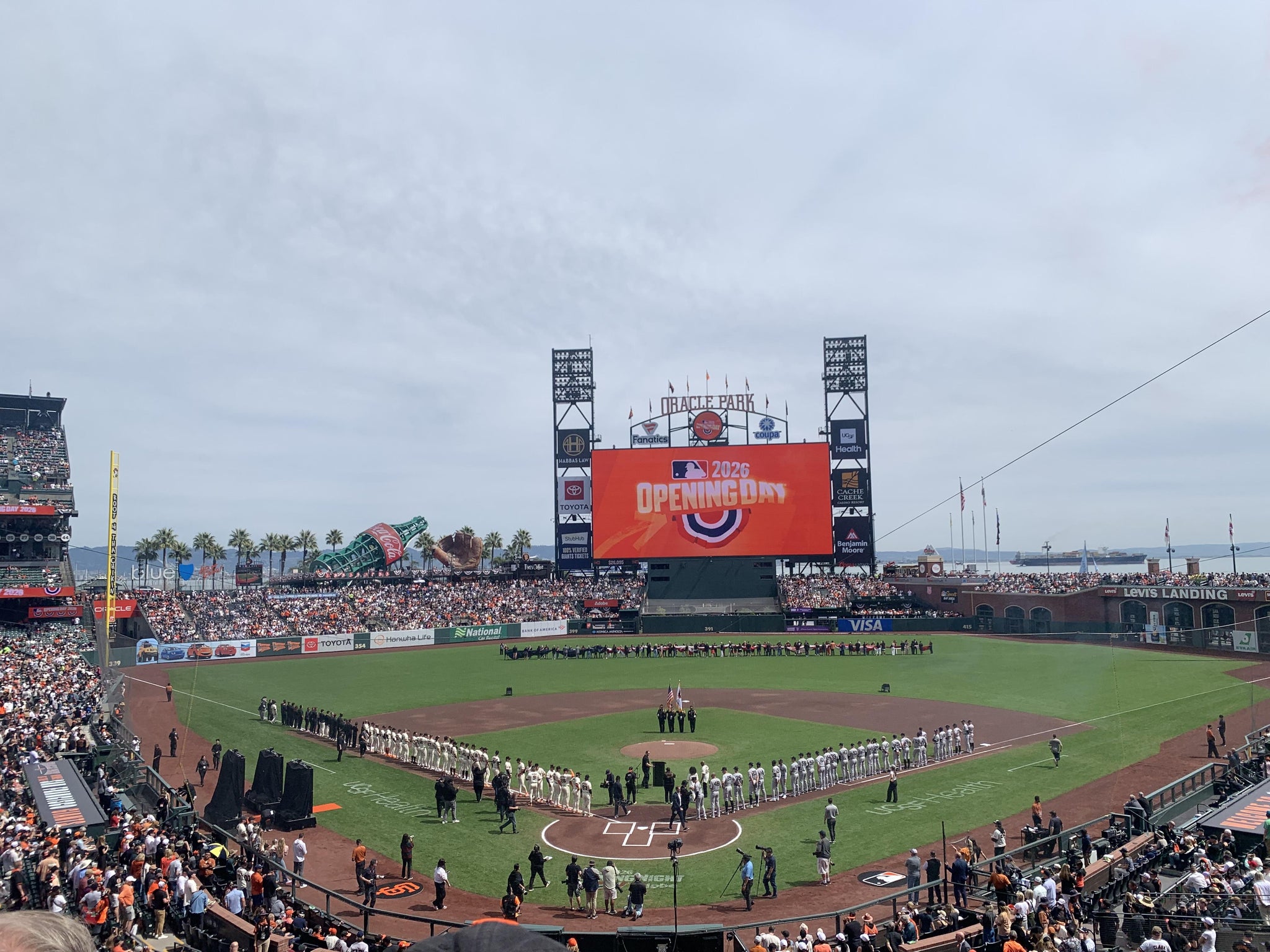 Real Fan View taken from Club Level 215 at Oracle Park by Lindzi M