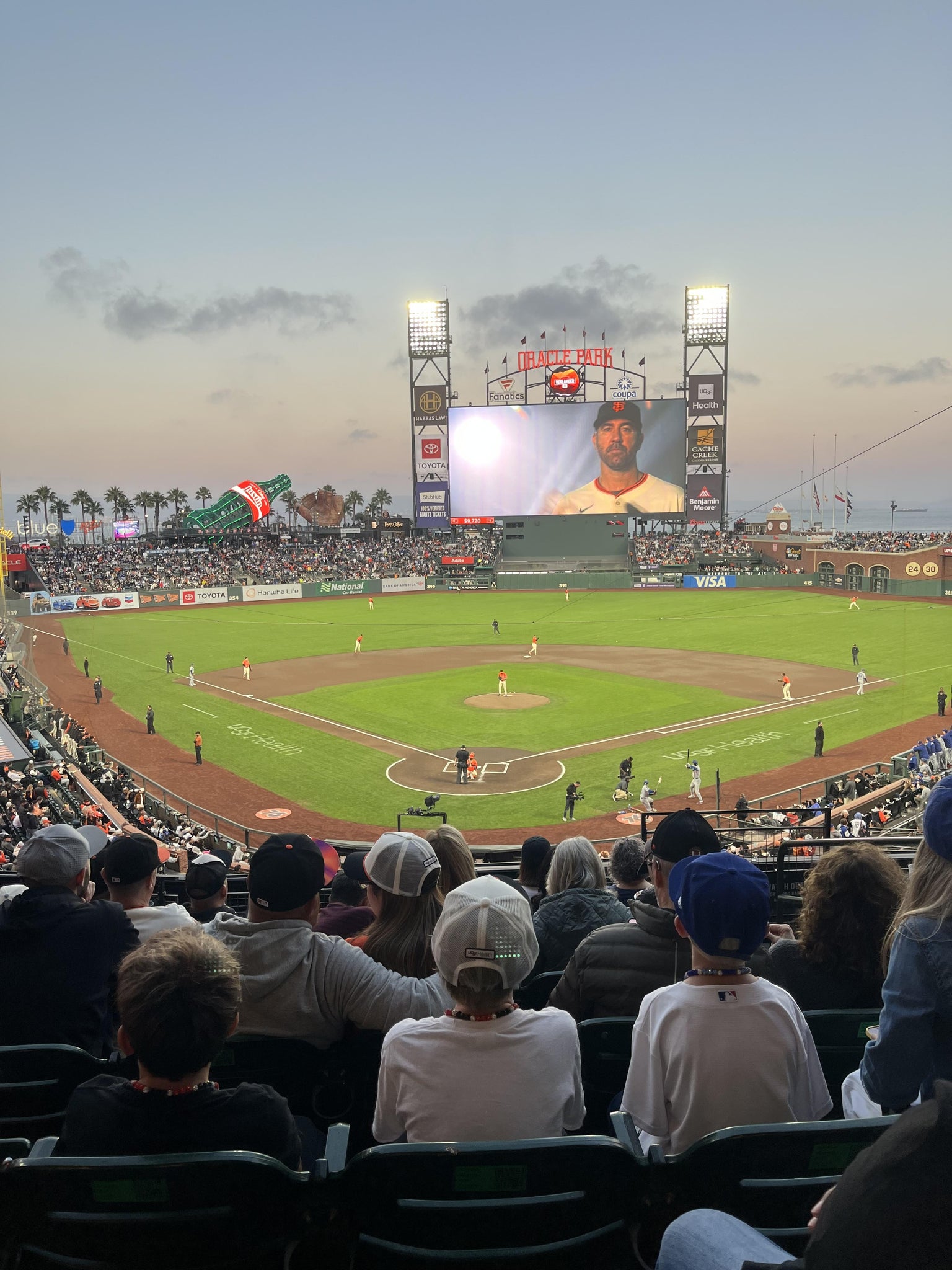 Real Fan View taken from Club Level 215 at Oracle Park by Logan H
