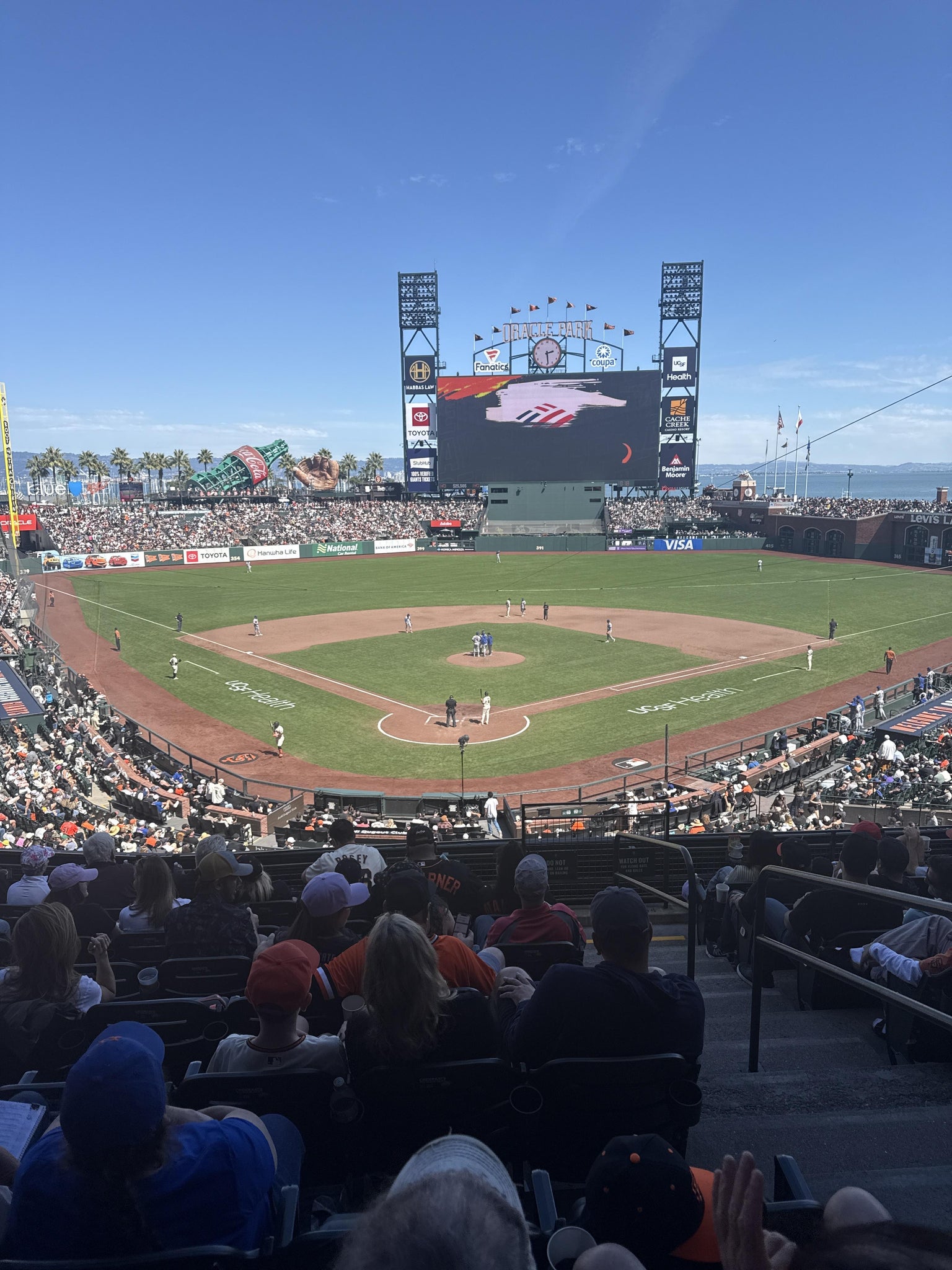 Real Fan View taken from Club Level 215 at Oracle Park by Zackery W