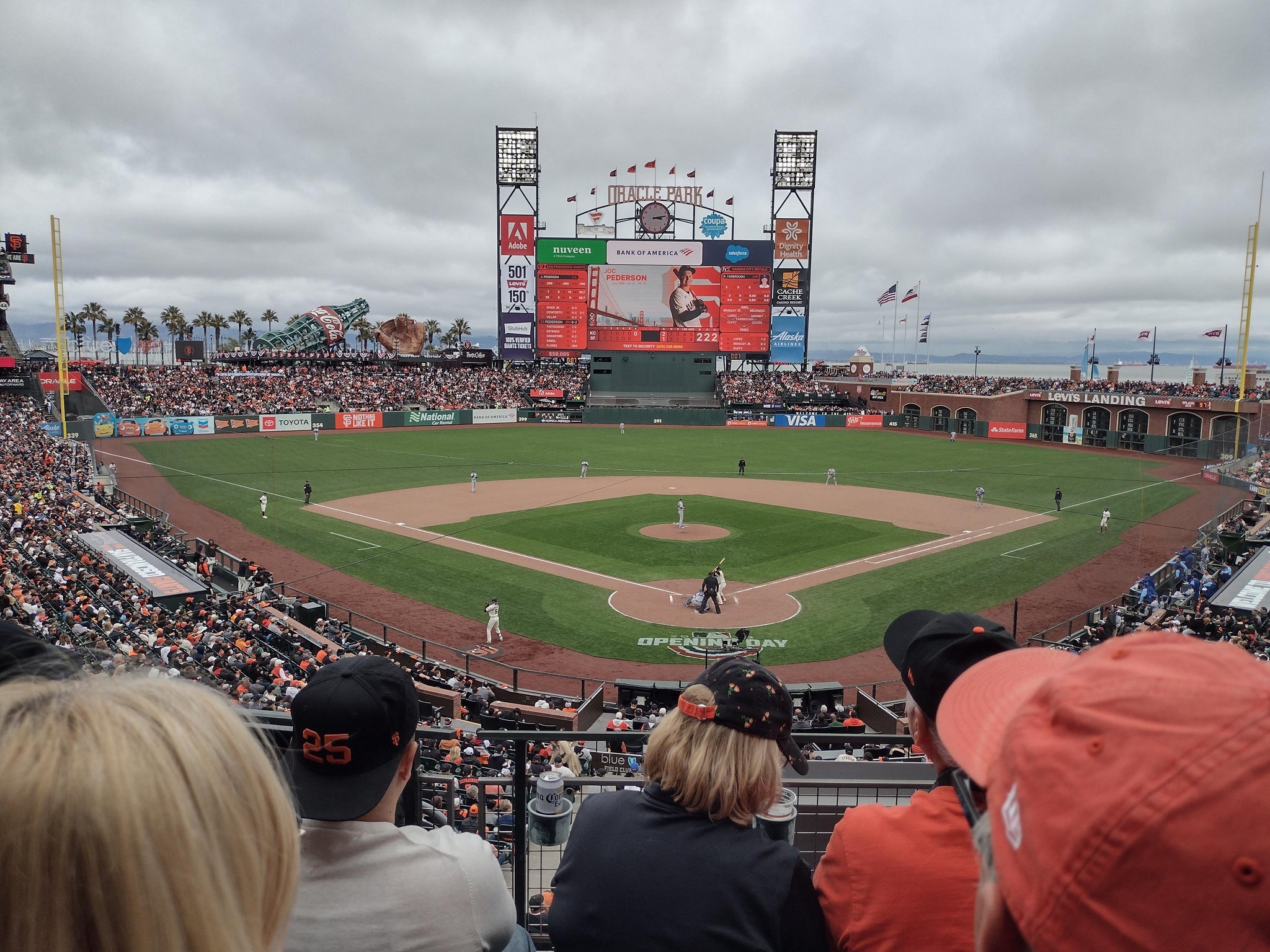 Real Fan View taken from Club Level 216 at Oracle Park by Ron K