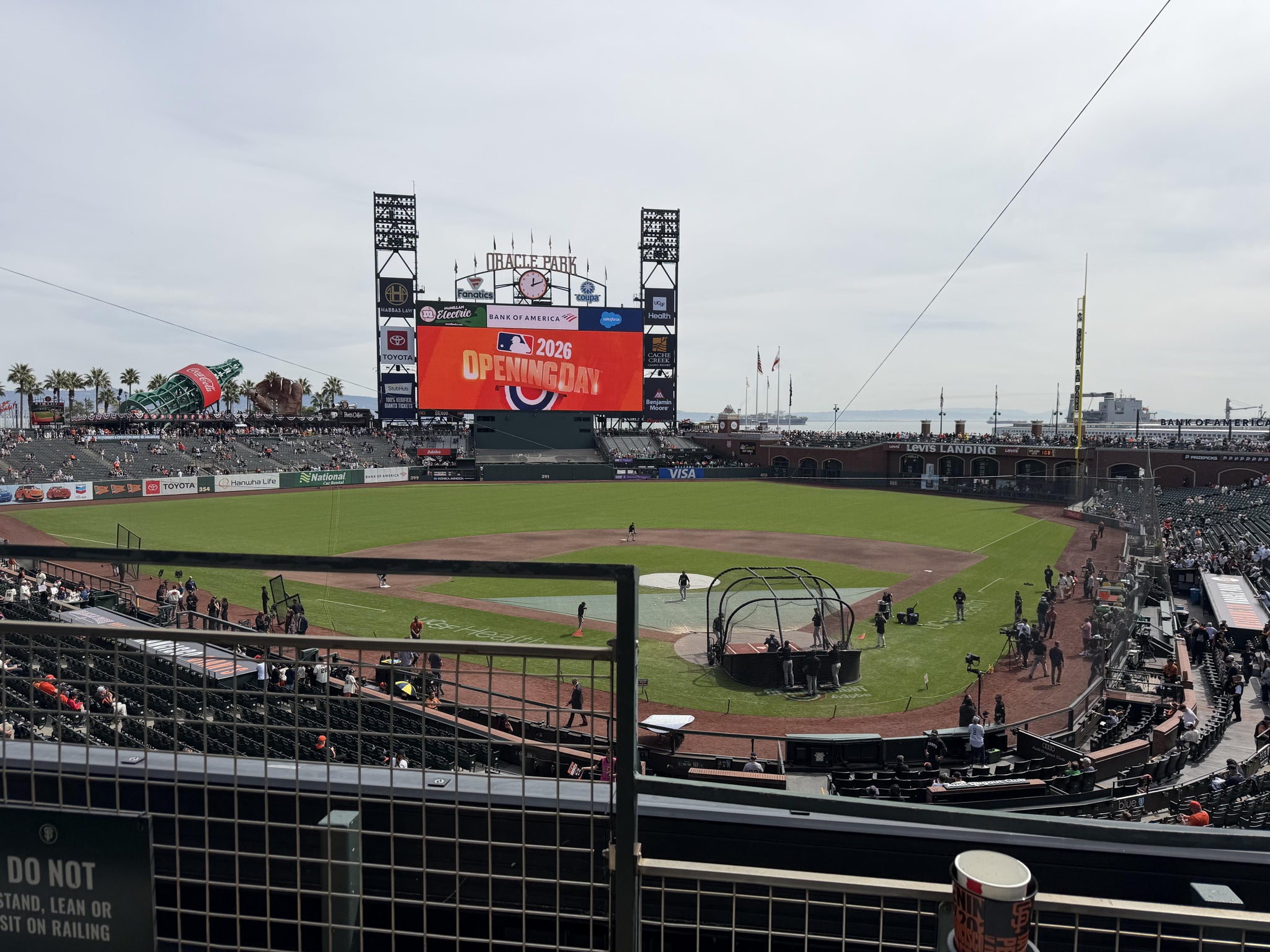 Real Fan View taken from Club Level 217 at Oracle Park by Nick N