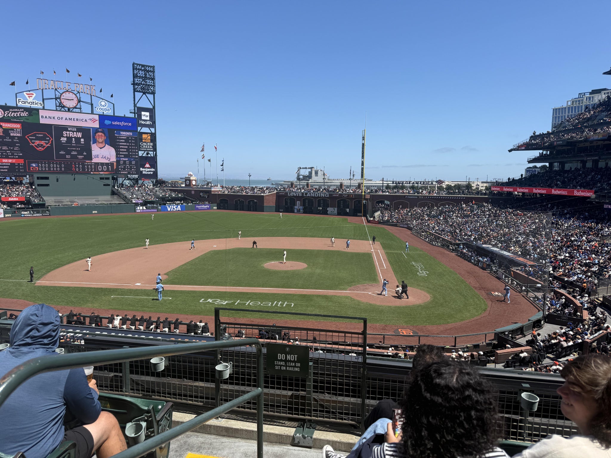 Real Fan View taken from Club Level 220 at Oracle Park by Peter M