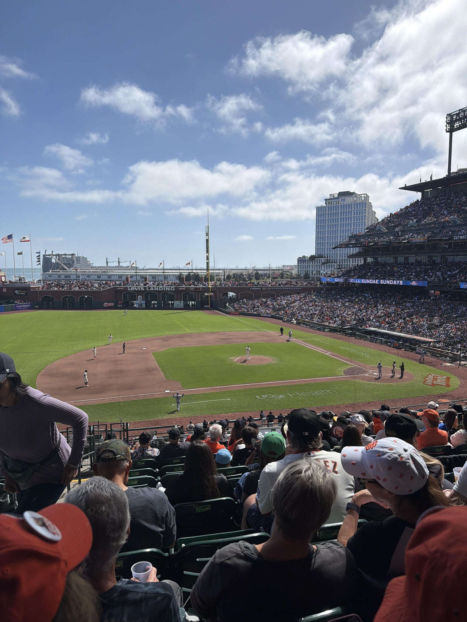 Real Fan View taken from Club Level 223 at Oracle Park by Anonymous User