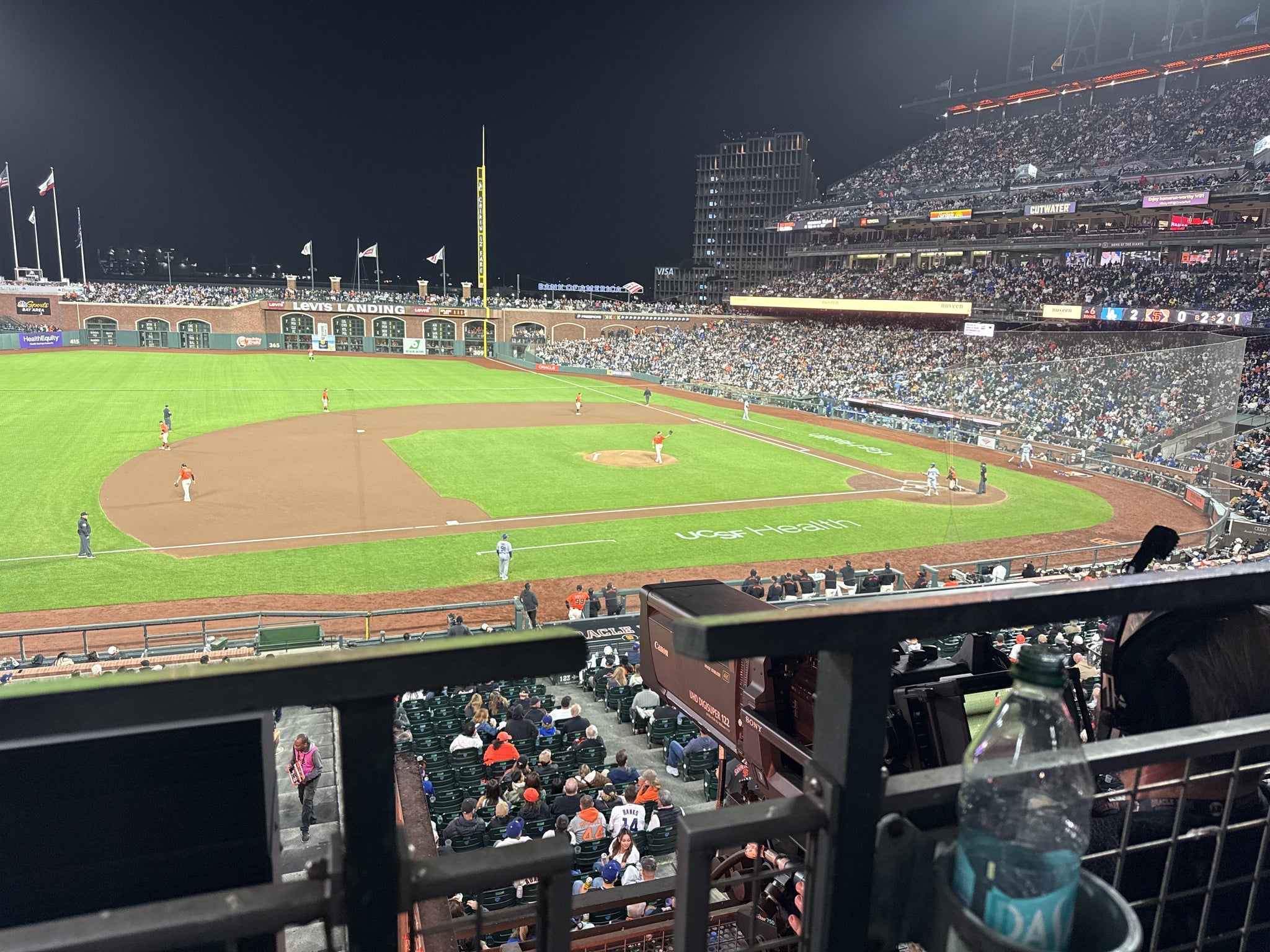 Real Fan View taken from Club Level 224 at Oracle Park by Chad I
