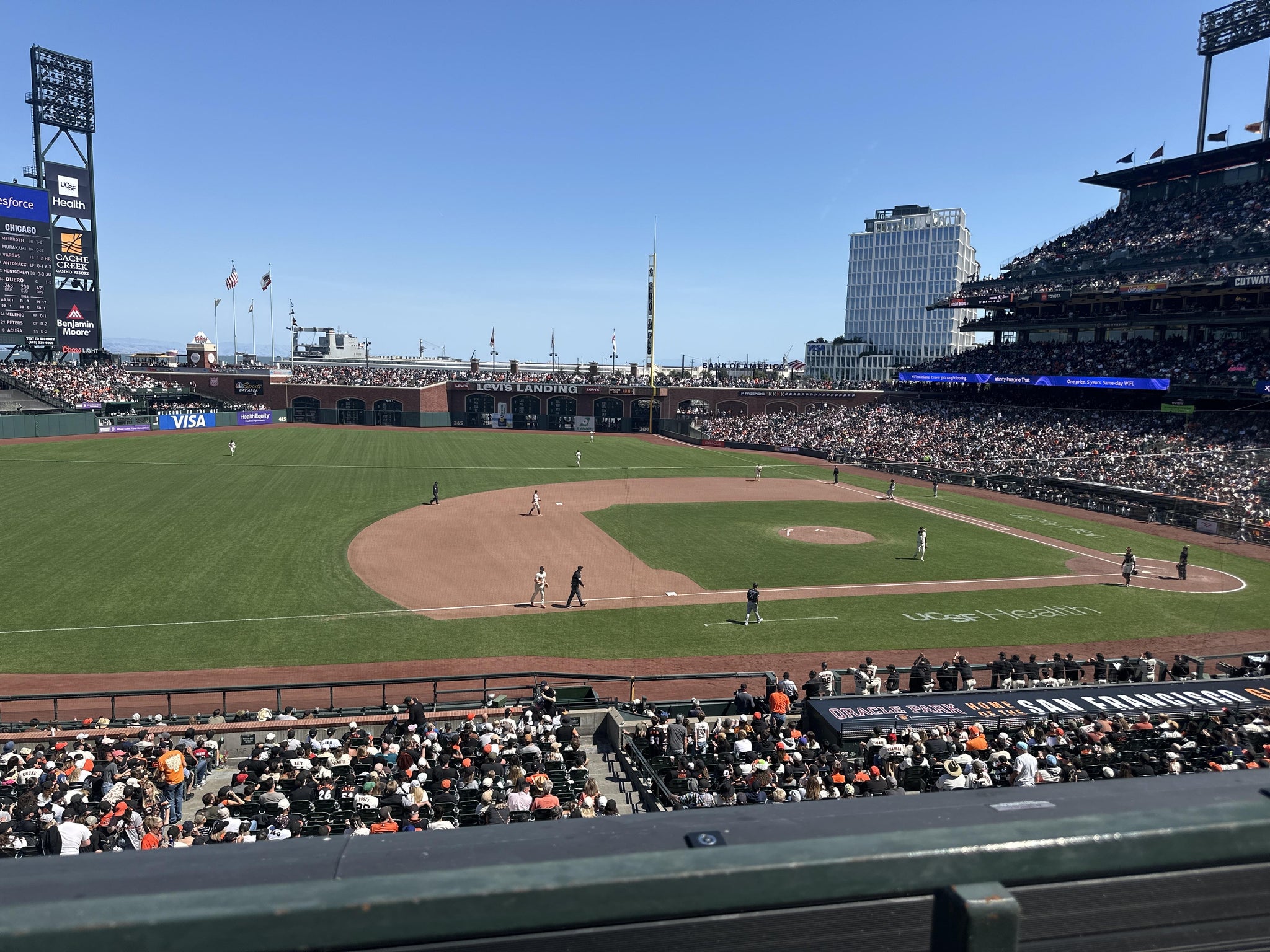 Real Fan View taken from Club Level 224 at Oracle Park by John V