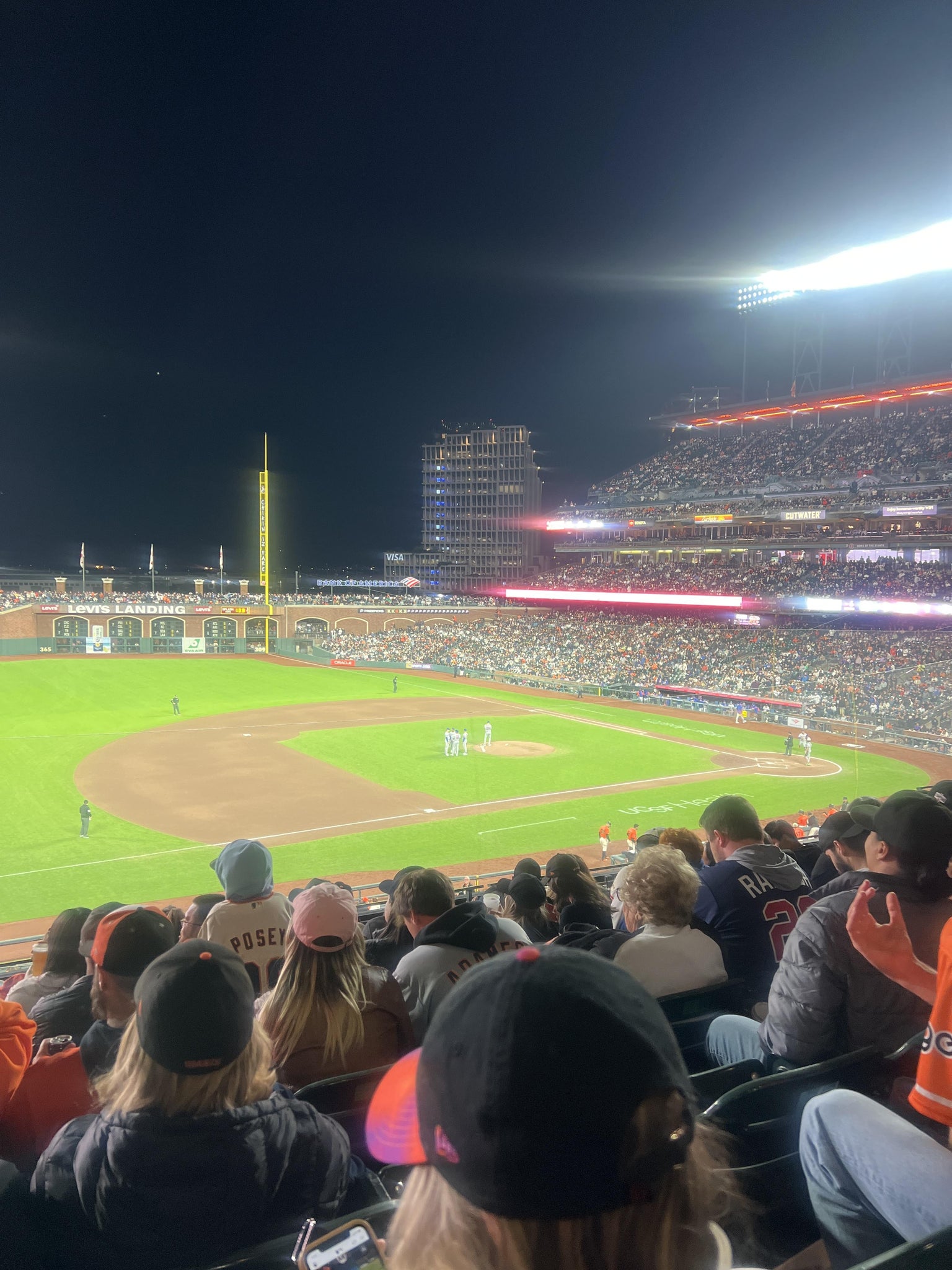 Real Fan View taken from Club Level 225 at Oracle Park by Kip R