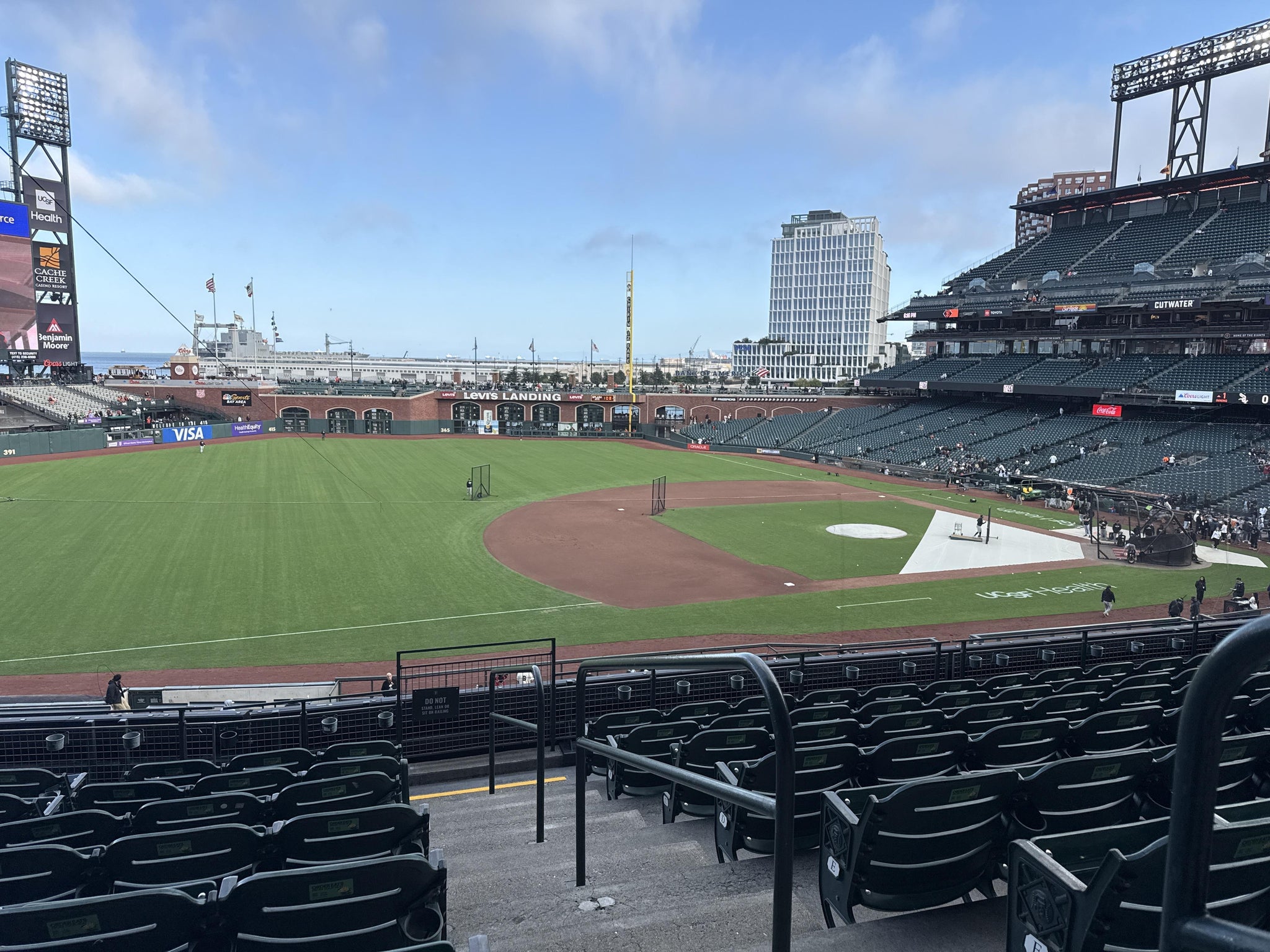 Real Fan View taken from Club Level 226 at Oracle Park by Darren E
