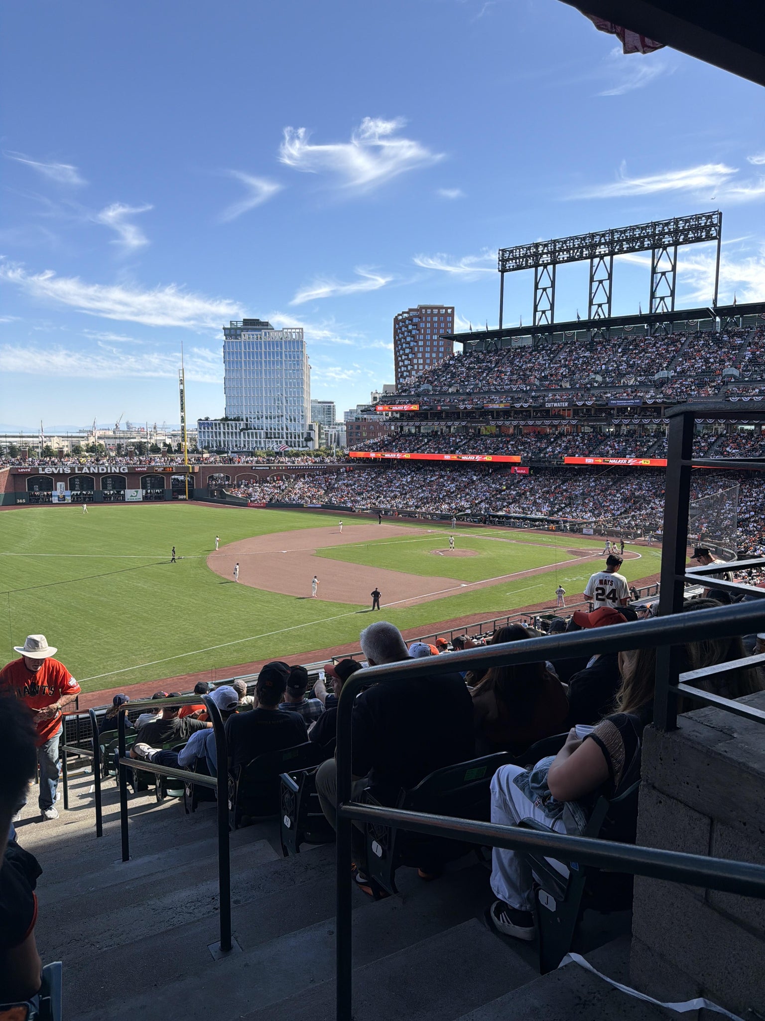 Real Fan View taken from Club Level 229 at Oracle Park by Michael H