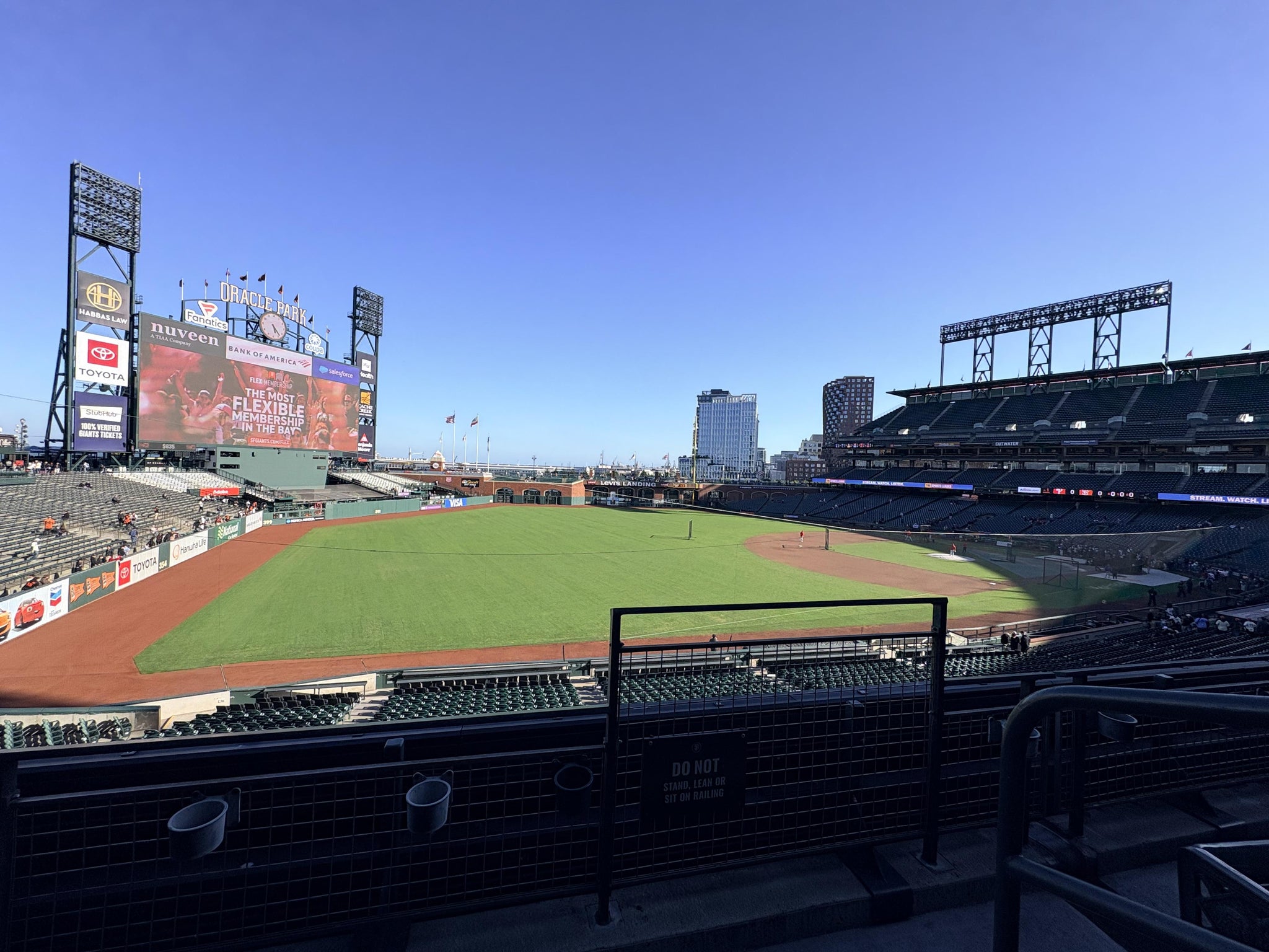 Real Fan View taken from Club Level 230 at Oracle Park by Scott H