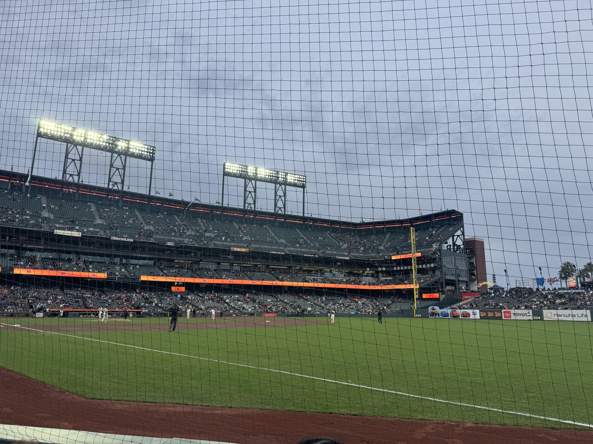 Real Fan View taken from Field Box 102 at Oracle Park by Karen Z