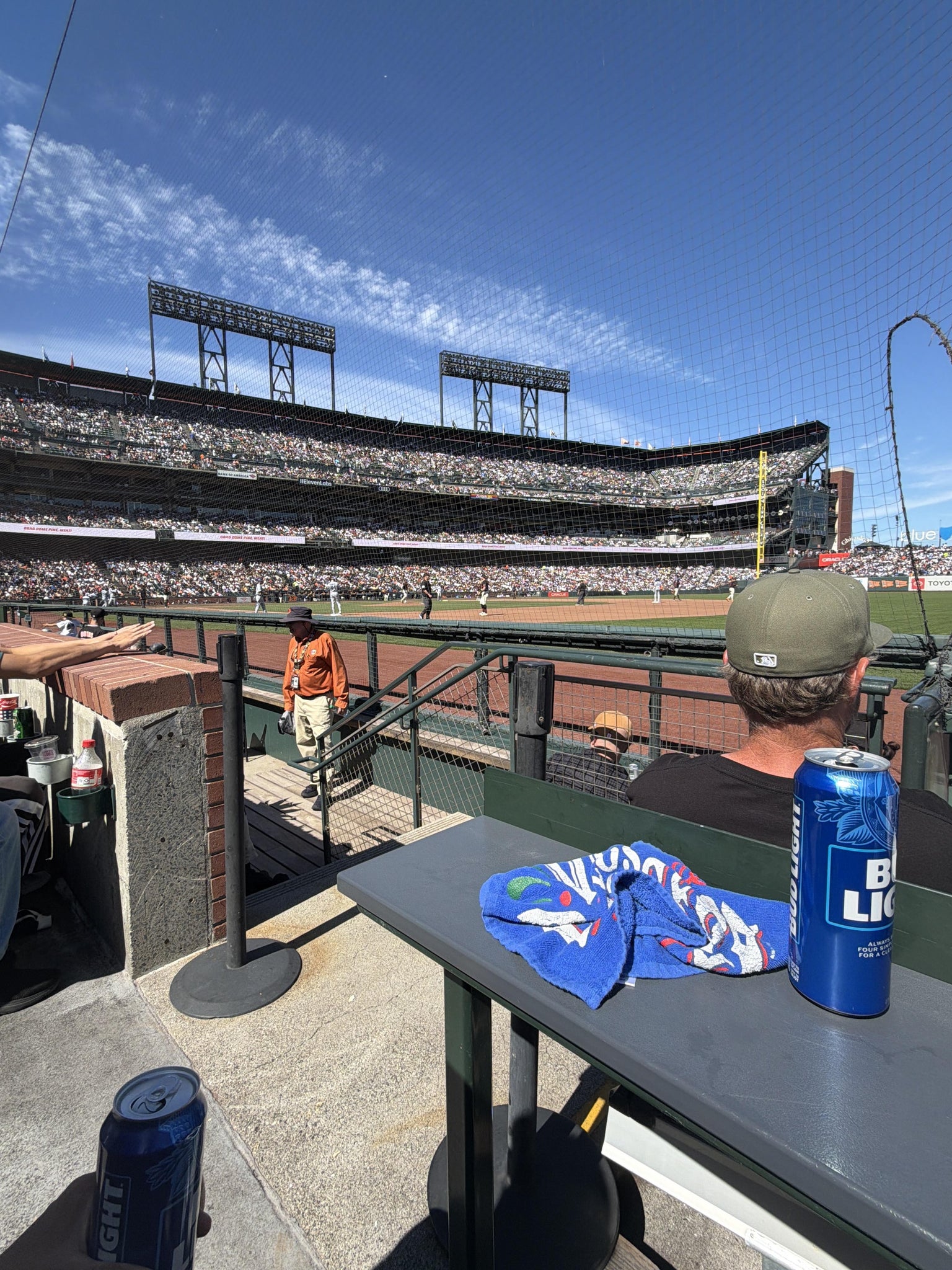 Real Fan View taken from Field Box 104 at Oracle Park by Alondra cortes