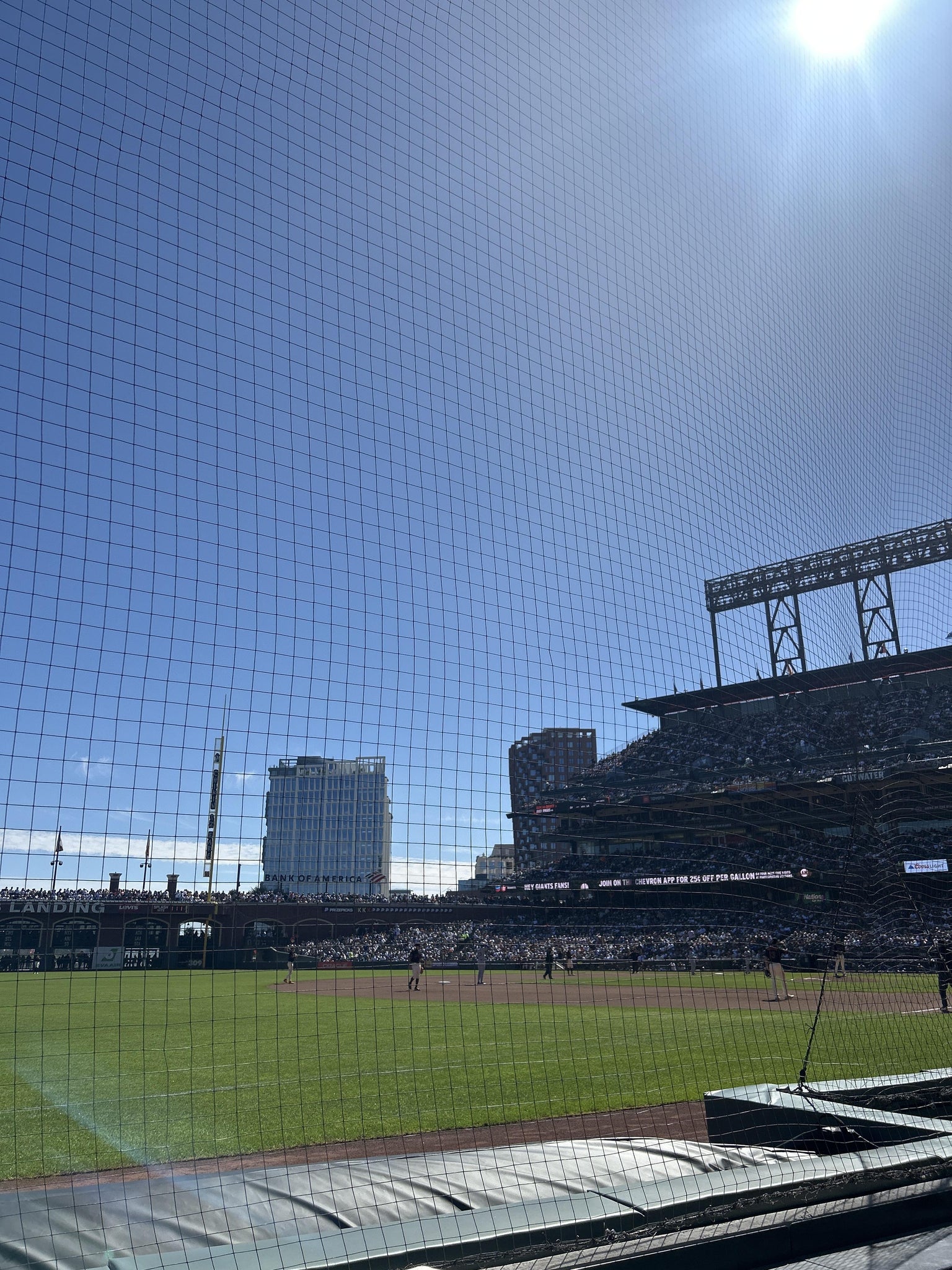 Real Fan View taken from Field Box 128 at Oracle Park by Carlos R