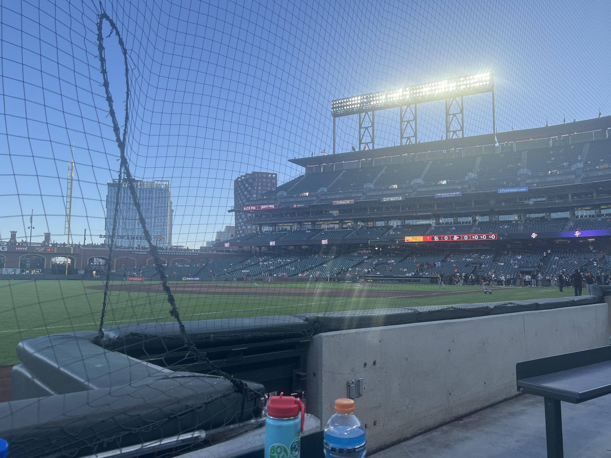 Real Fan View taken from Field Box 128 at Oracle Park by Lisa C