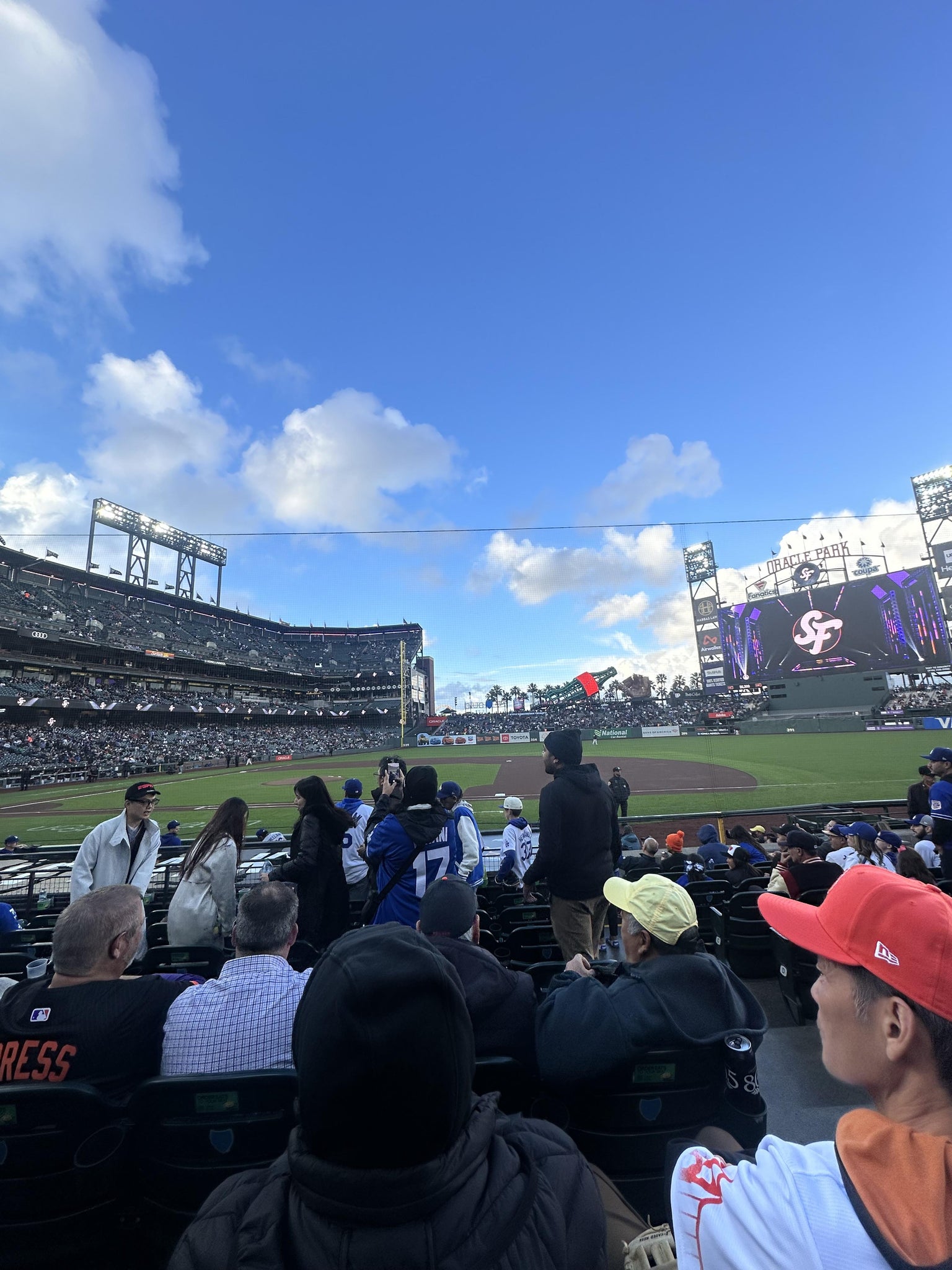 Real Fan View taken from Field Club 108 at Oracle Park by Christopher O