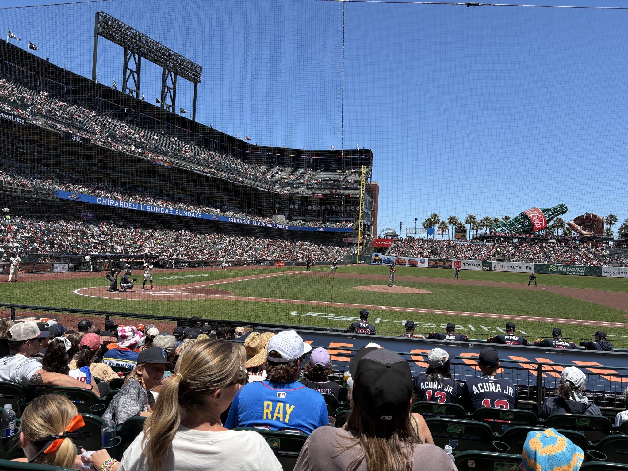 Real Fan View taken from Field Club 109 at Oracle Park by Celia O