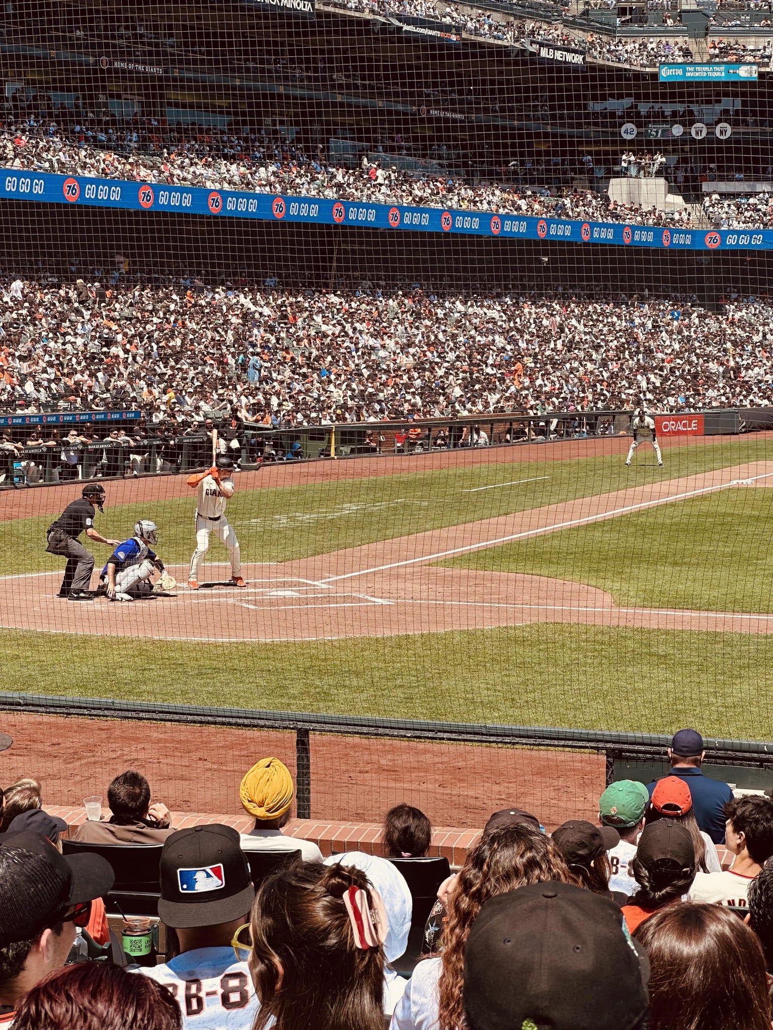 Real Fan View taken from Field Club 109 at Oracle Park by Angela J