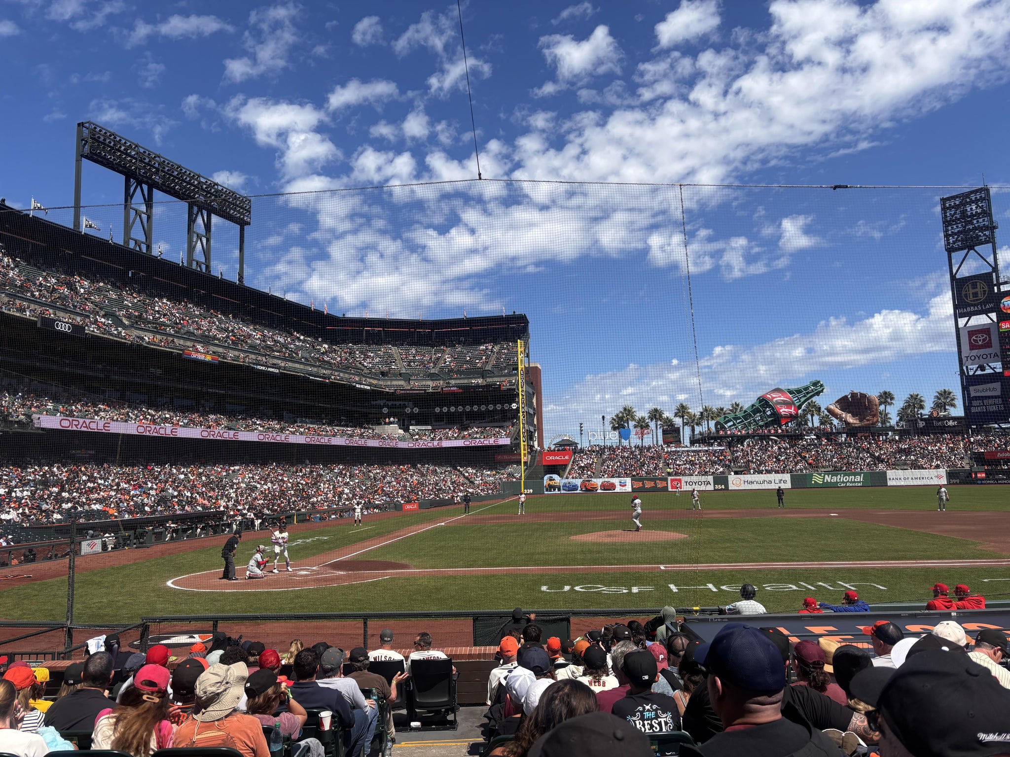 Real Fan View taken from Field Club 109 at Oracle Park by Bruce M