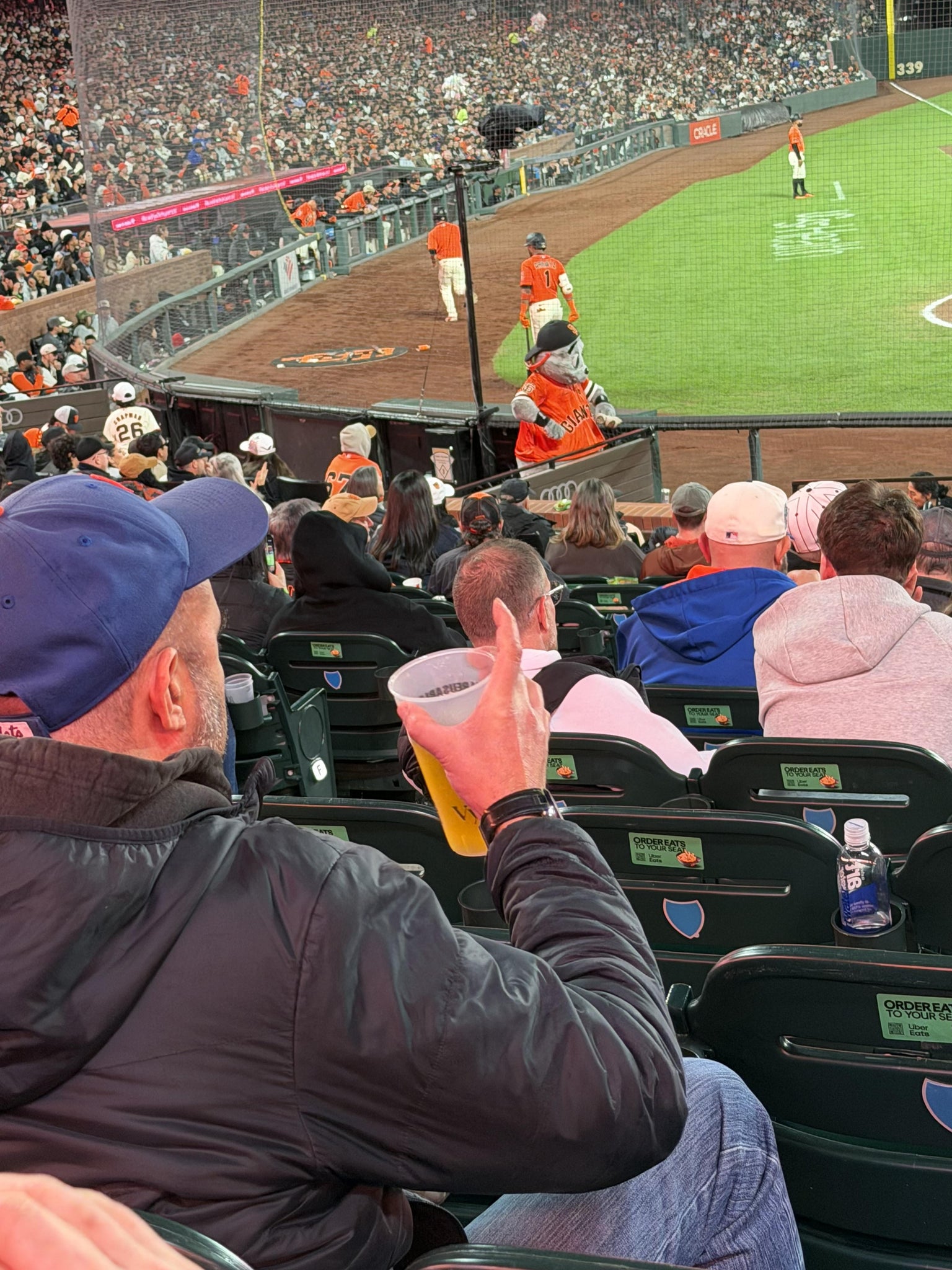 Real Fan View taken from Field Club 112 at Oracle Park by Greg K